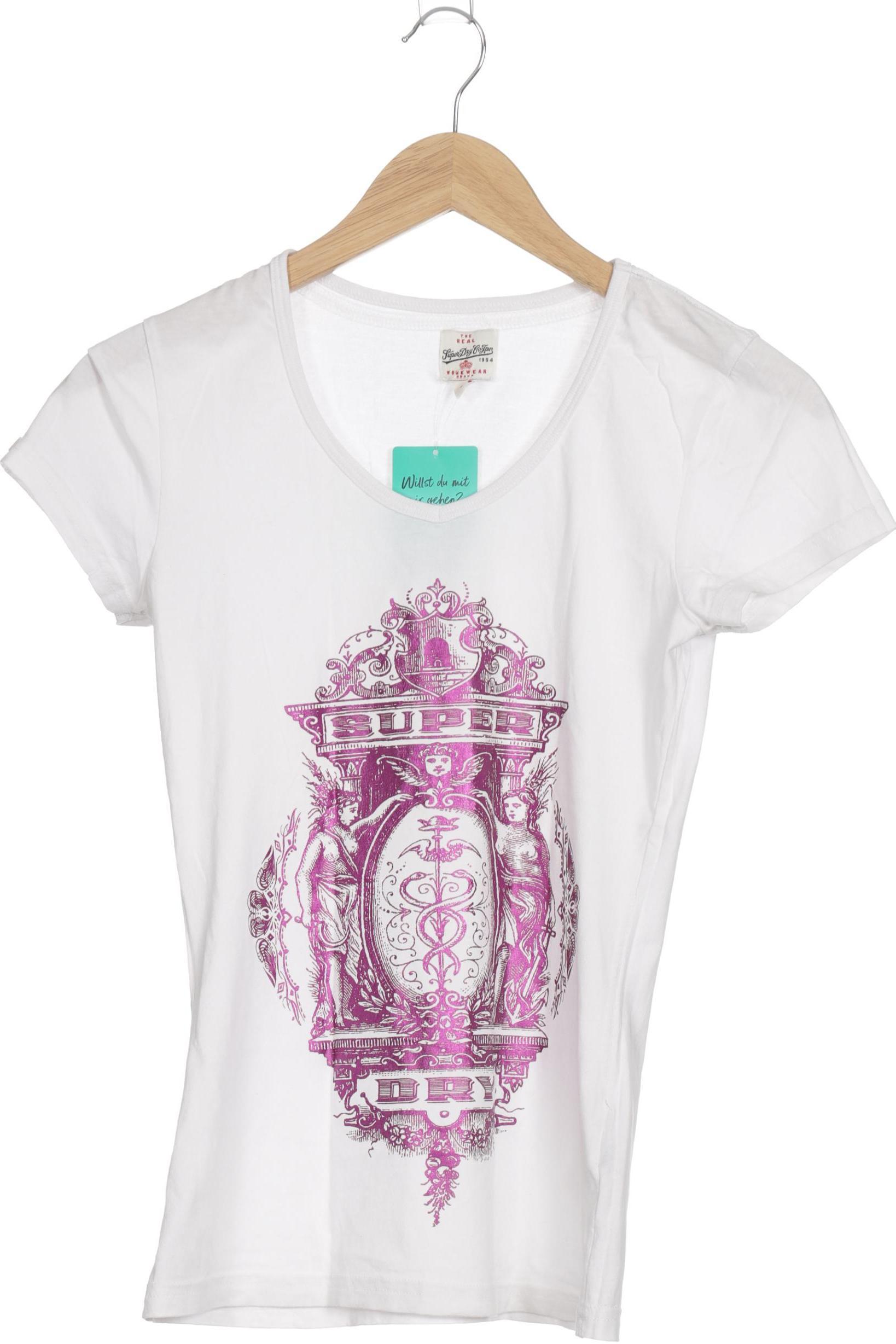 

Superdry Damen T-Shirt, weiß, Gr.