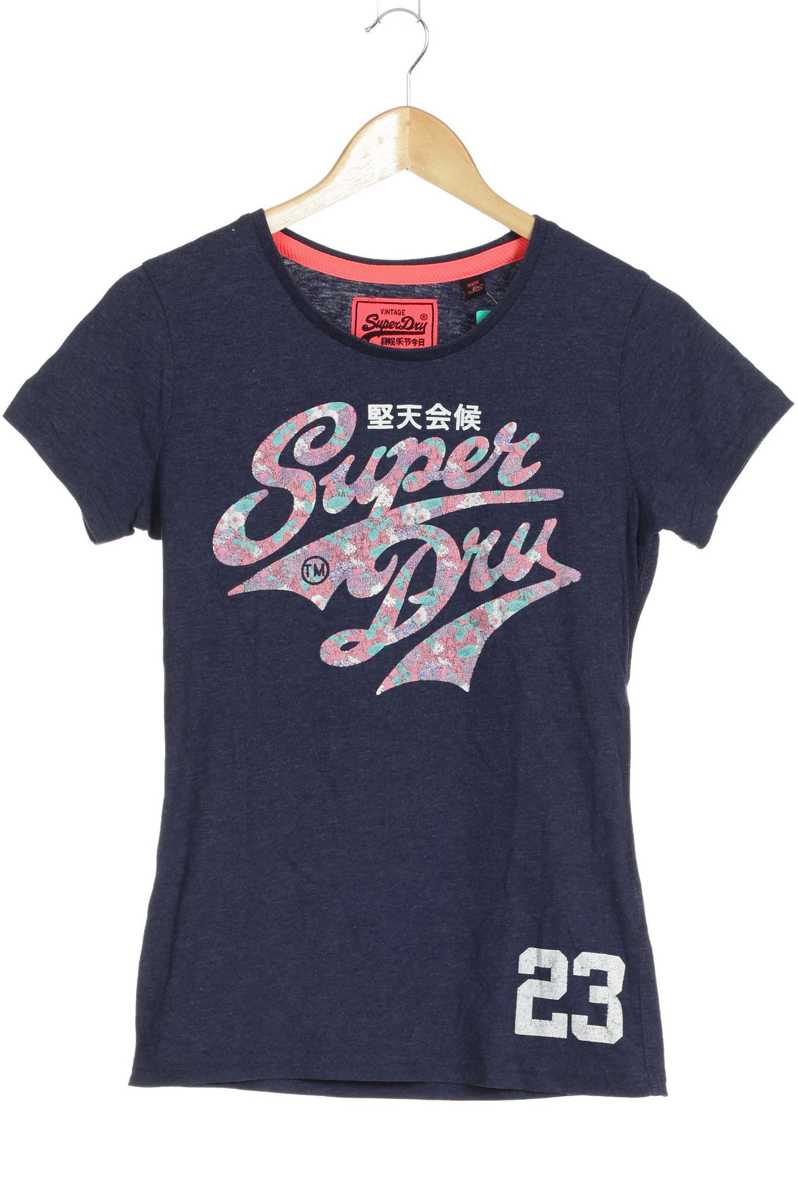 

Superdry Damen T-Shirt, blau, Gr.