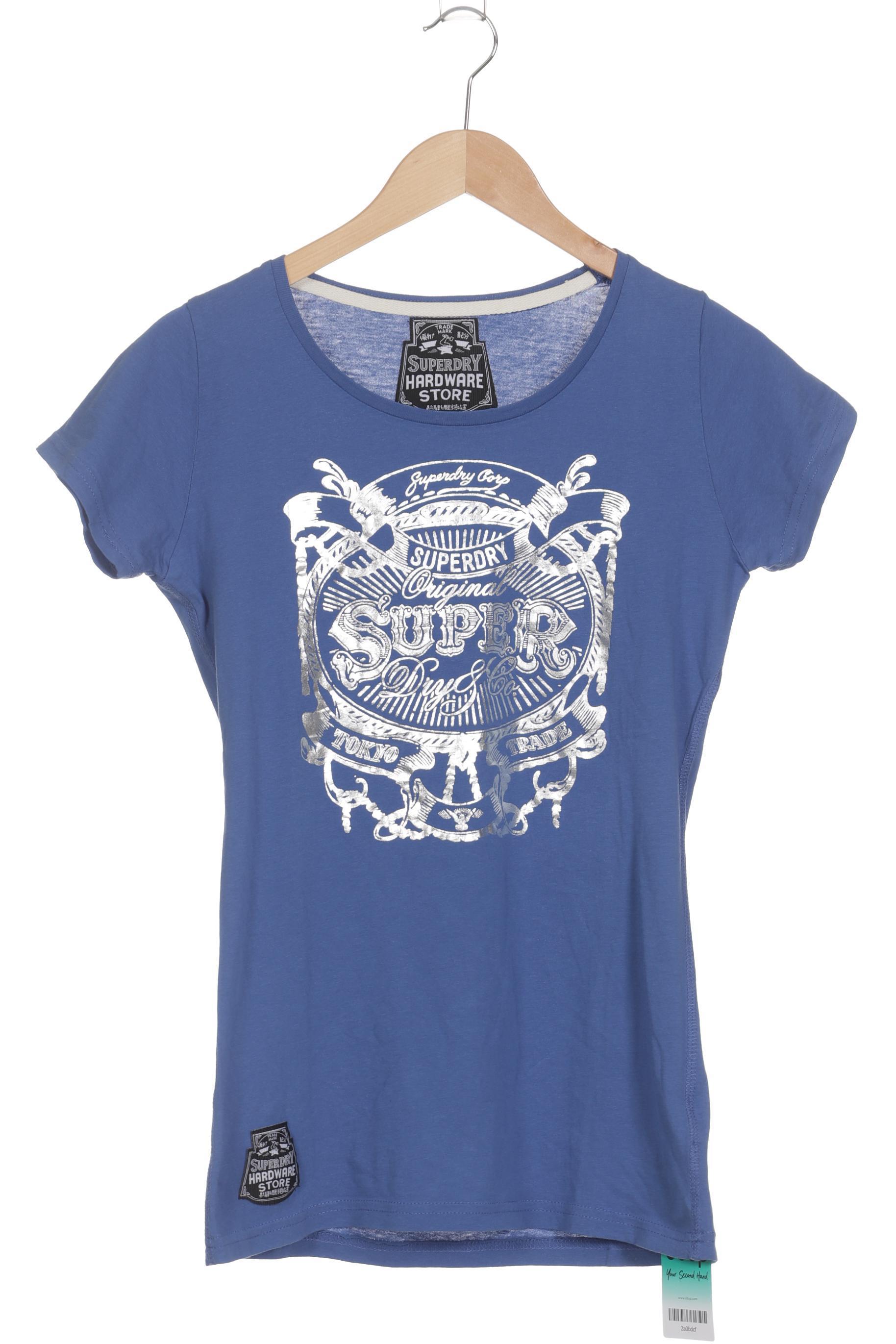 

Superdry Damen T-Shirt, blau, Gr.