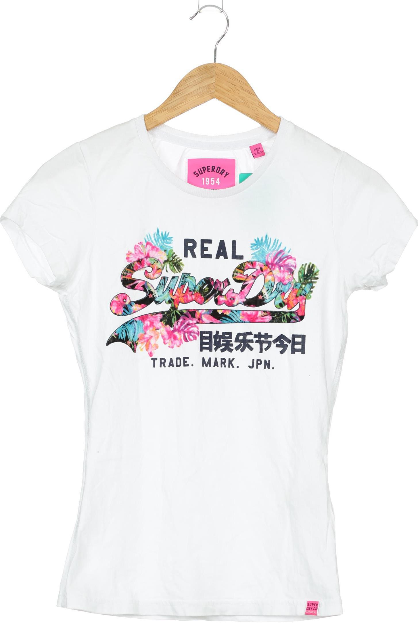 

Superdry Damen T-Shirt, weiß, Gr.