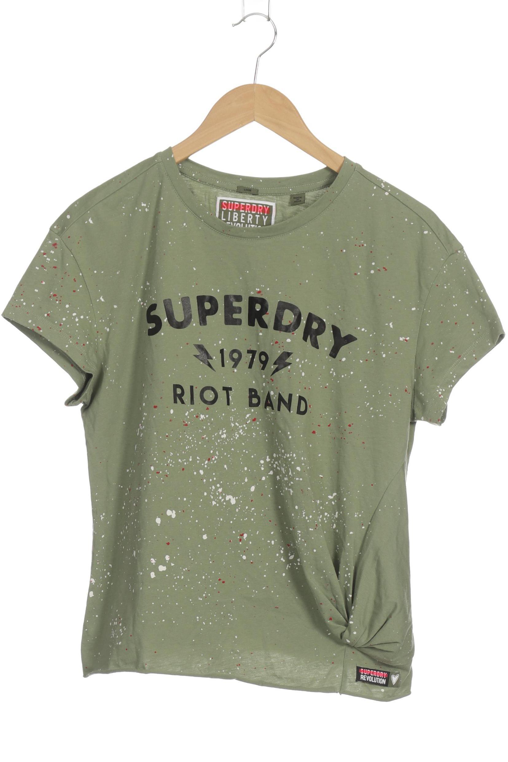 

Superdry Damen T-Shirt, grün, Gr.