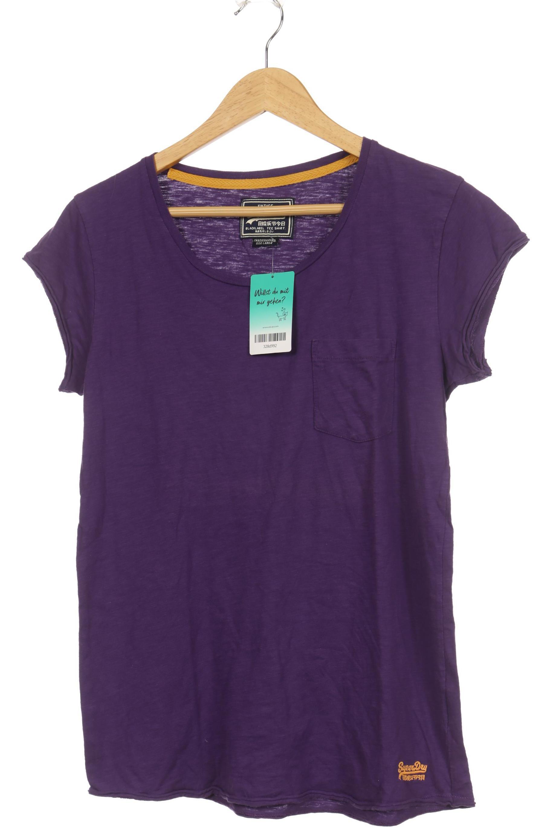 

Superdry Damen T-Shirt, lila, Gr.