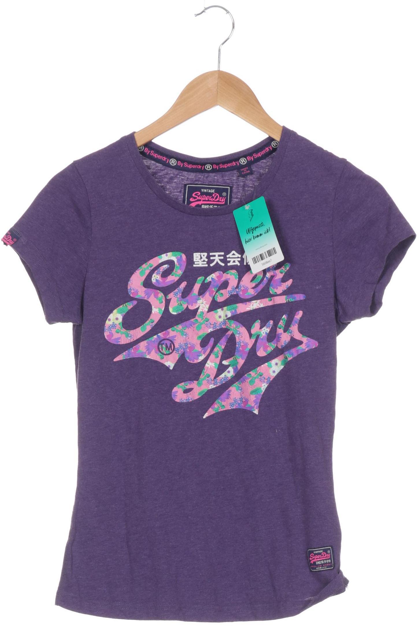 

Superdry Damen T-Shirt, lila, Gr.