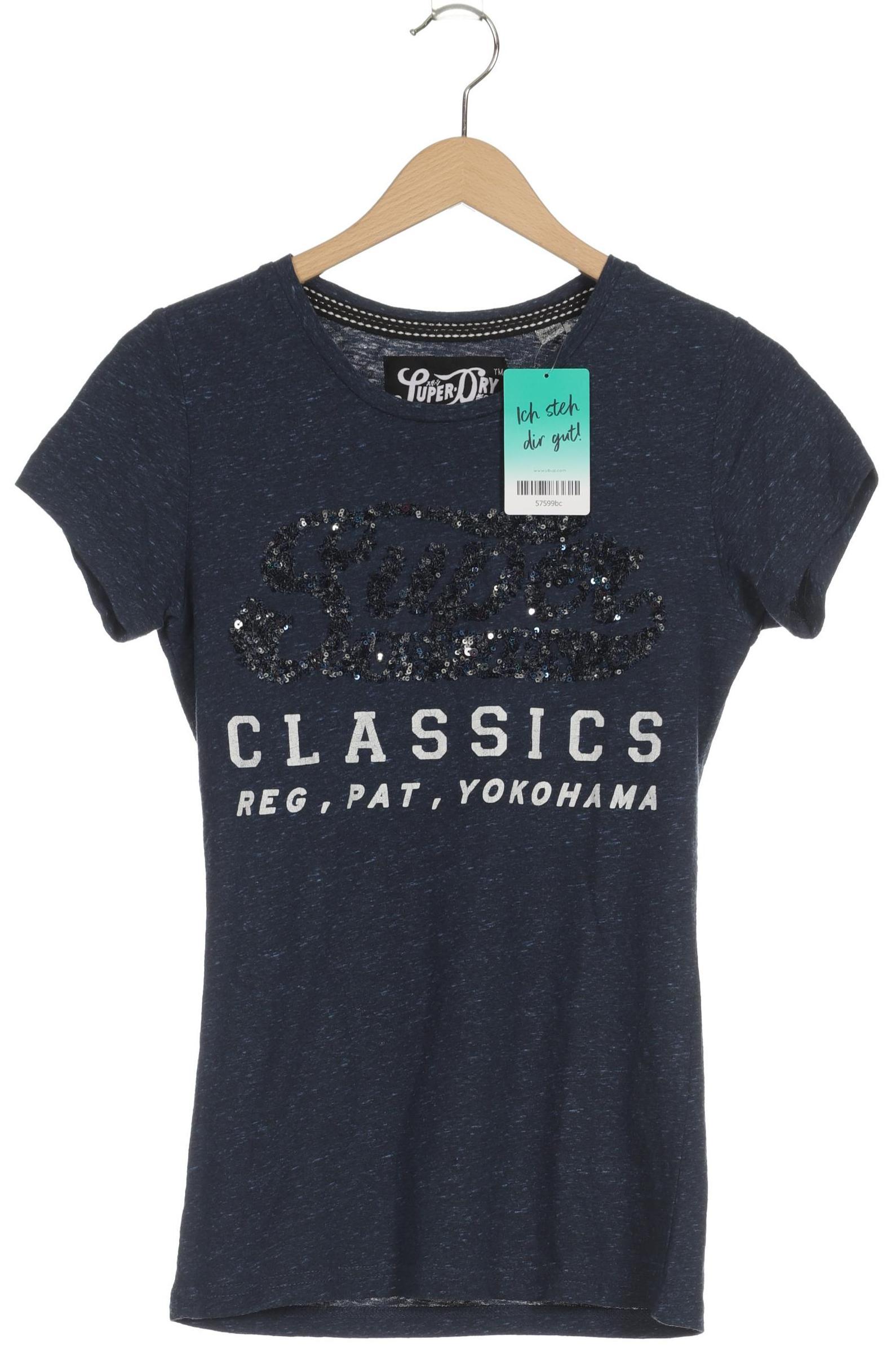 

Superdry Damen T-Shirt, blau, Gr.
