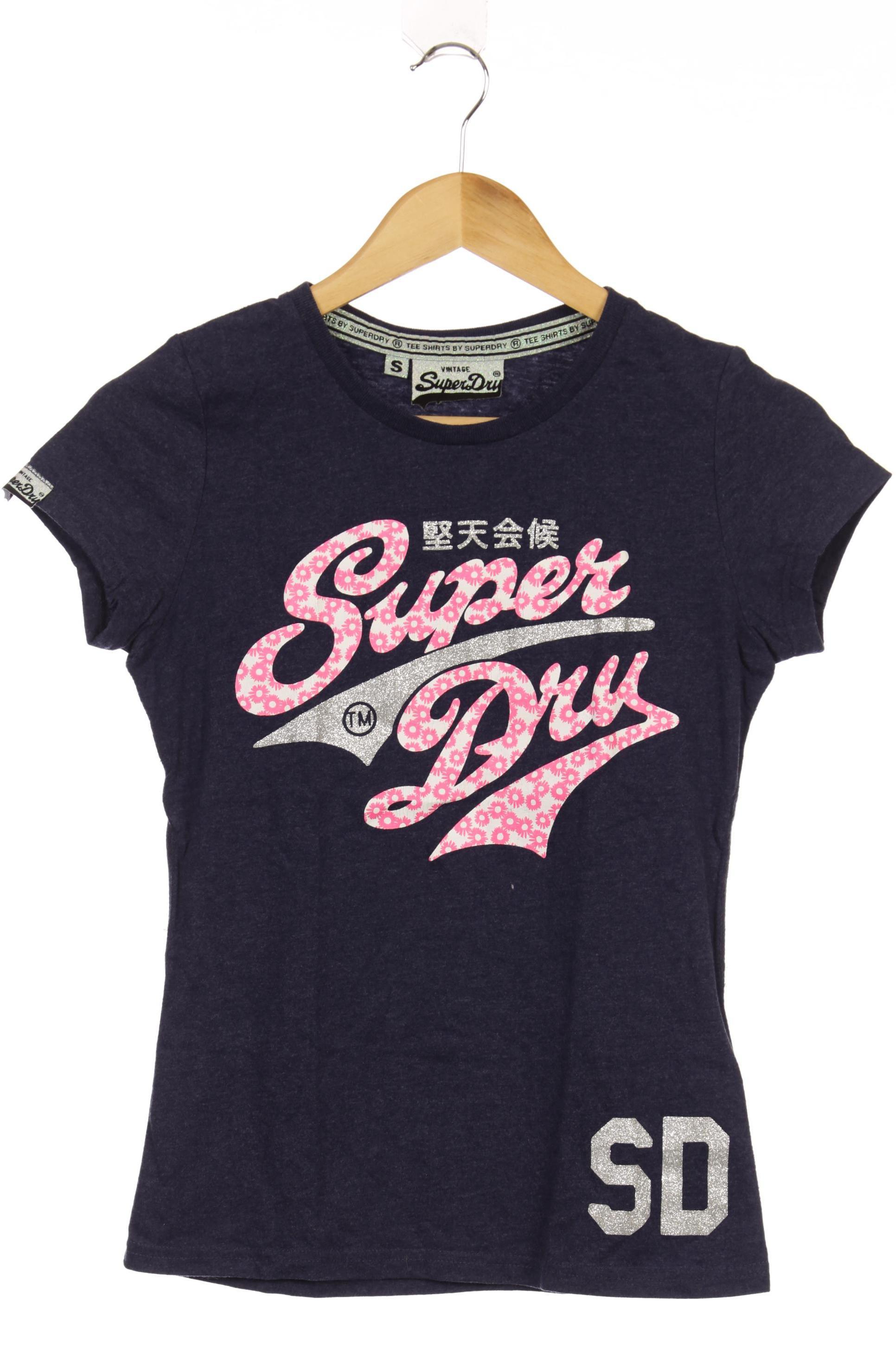 

Superdry Damen T-Shirt, blau, Gr.