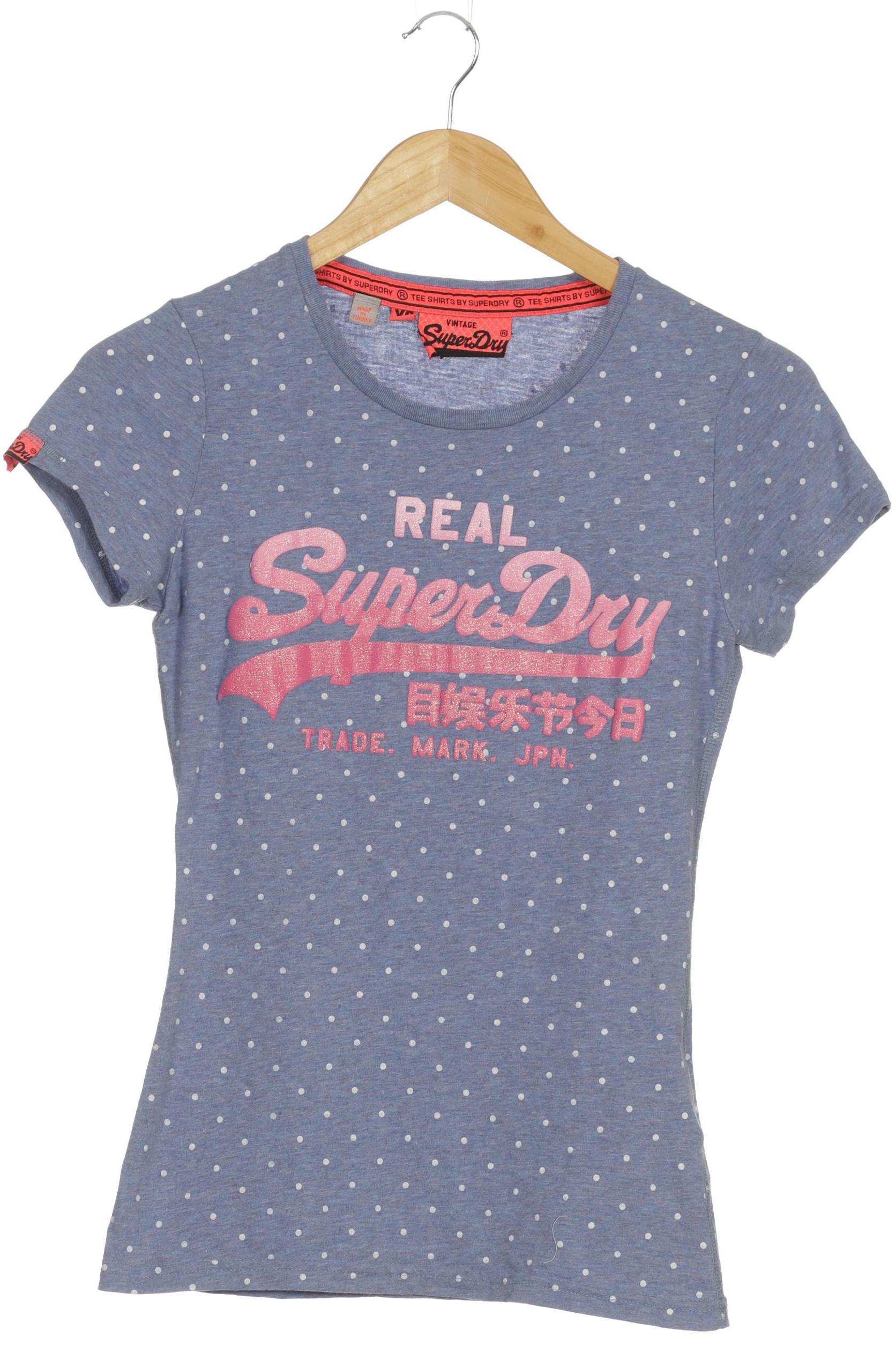 

Superdry Damen T-Shirt, blau, Gr.