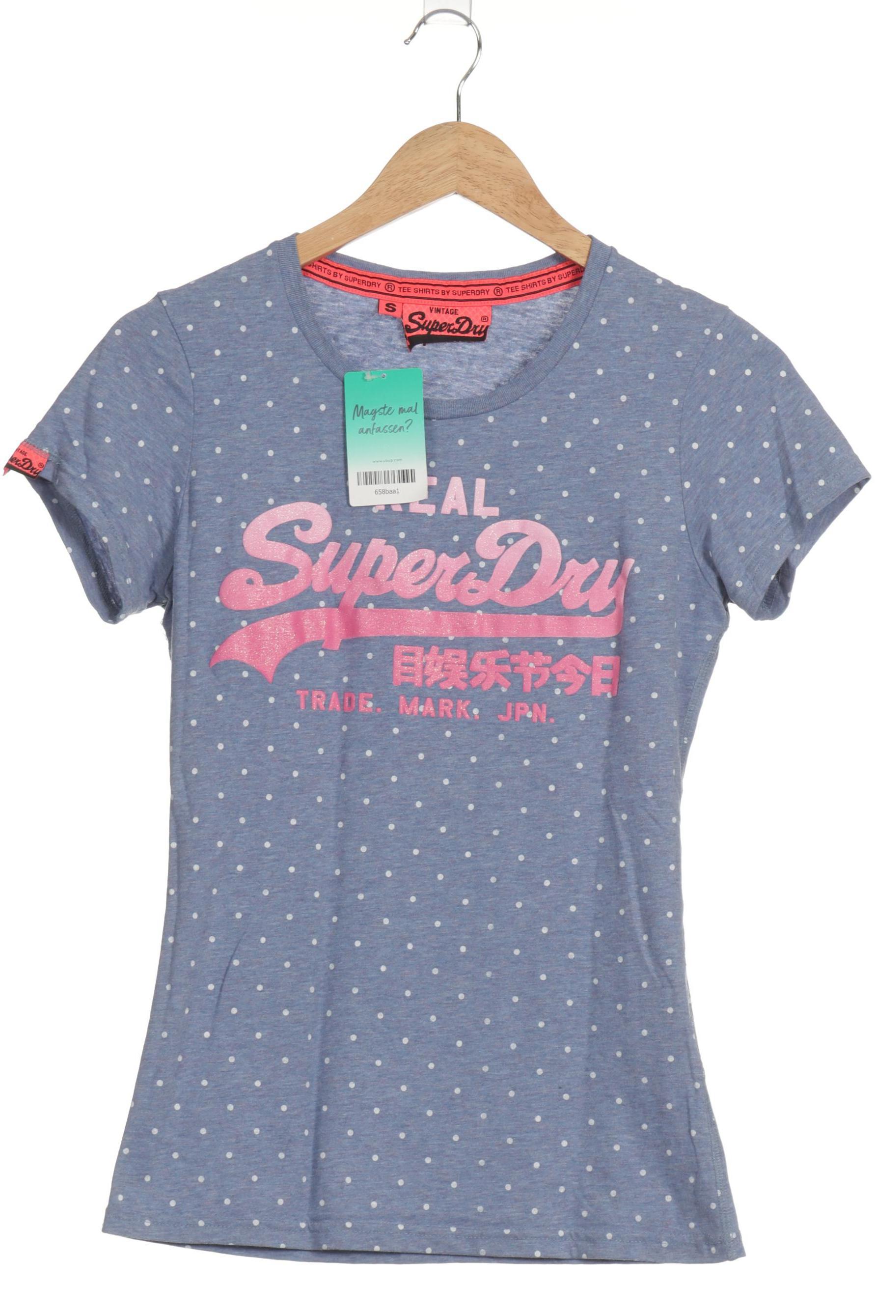

Superdry Damen T-Shirt, blau, Gr.
