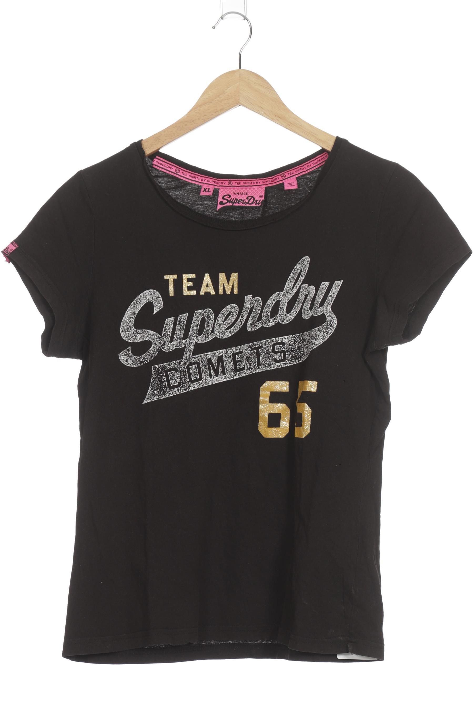 

Superdry Damen T-Shirt, schwarz, Gr.