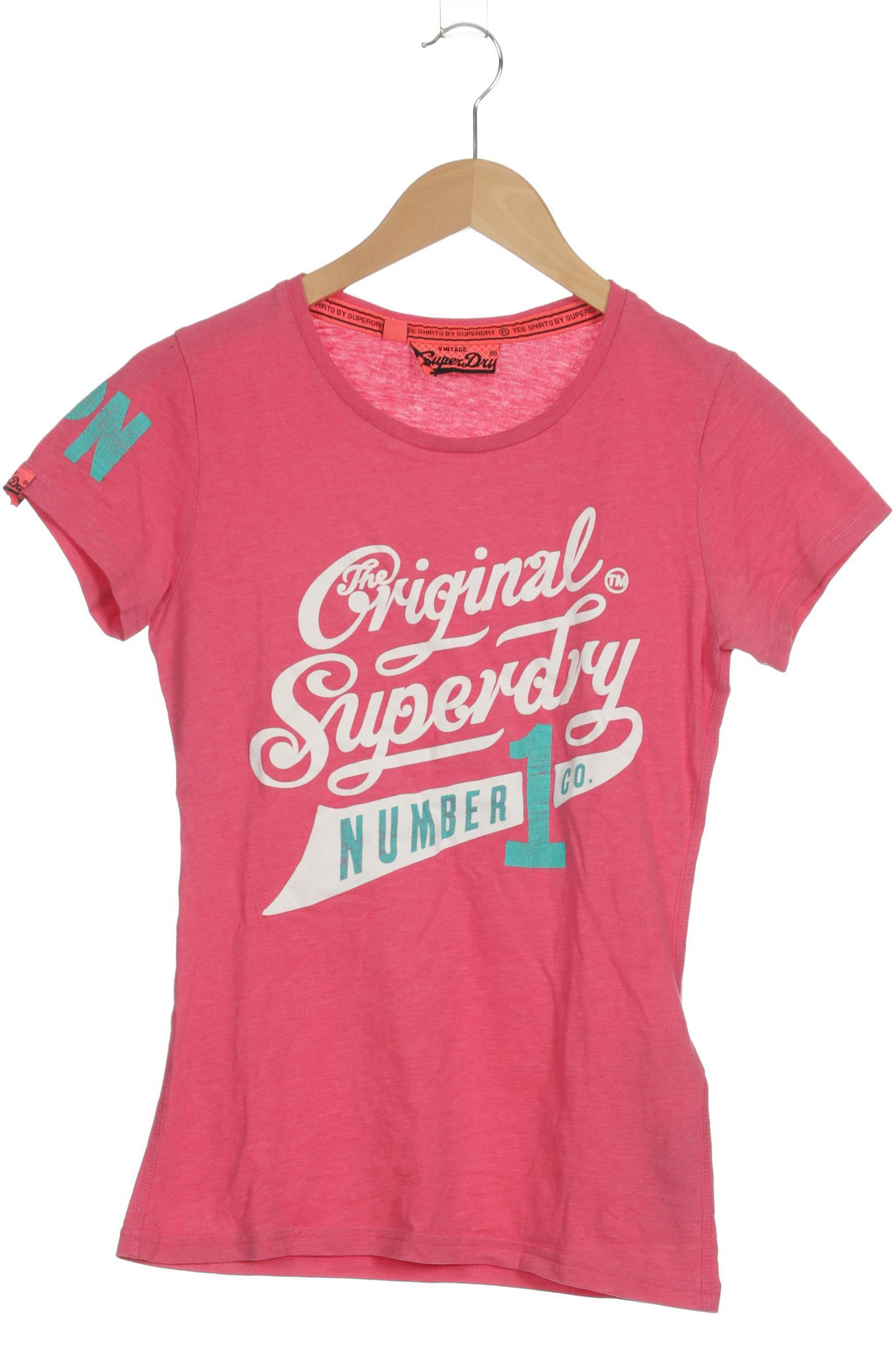 

Superdry Damen T-Shirt, pink, Gr.