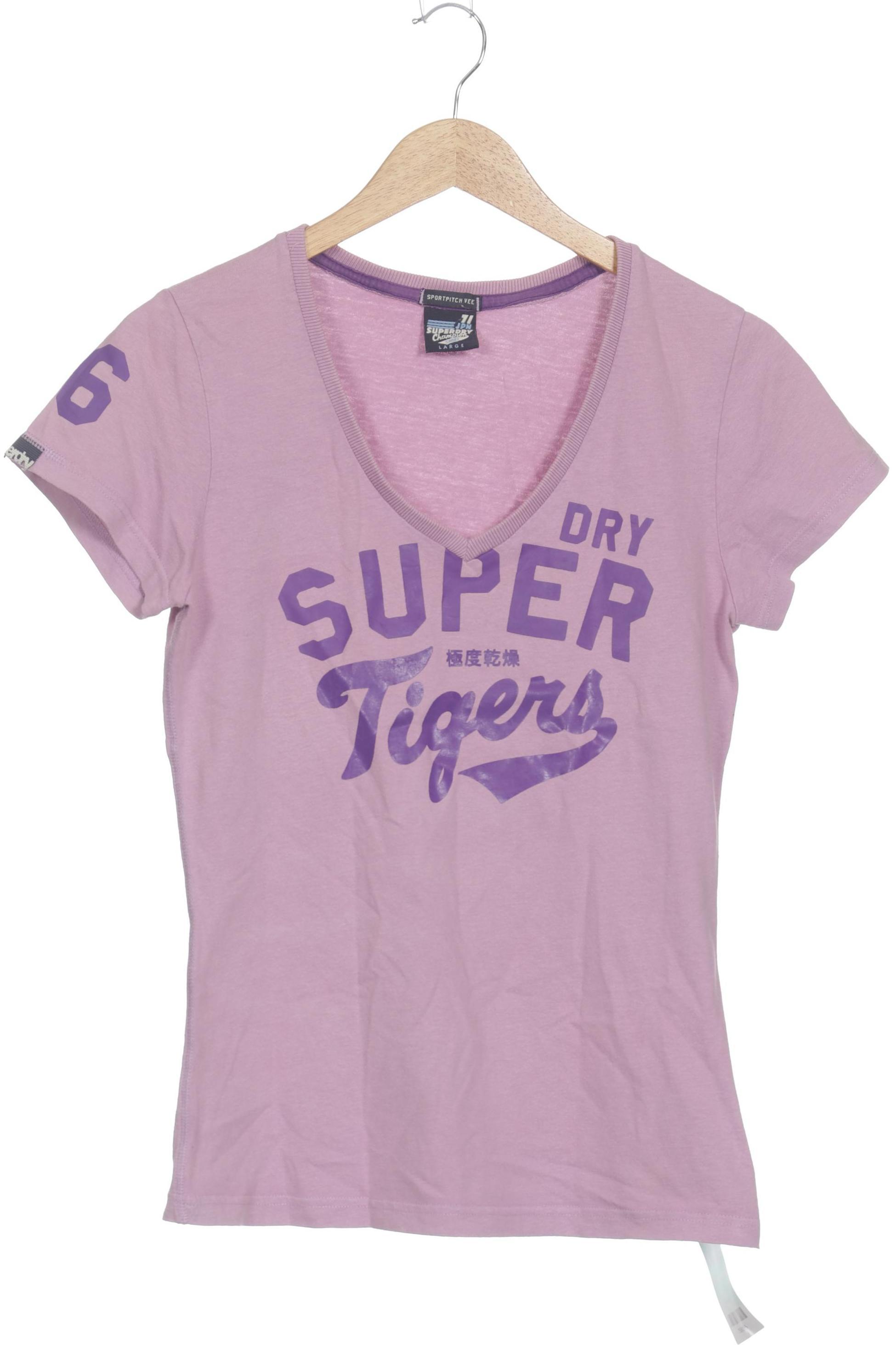 

Superdry Damen T-Shirt, lila, Gr.