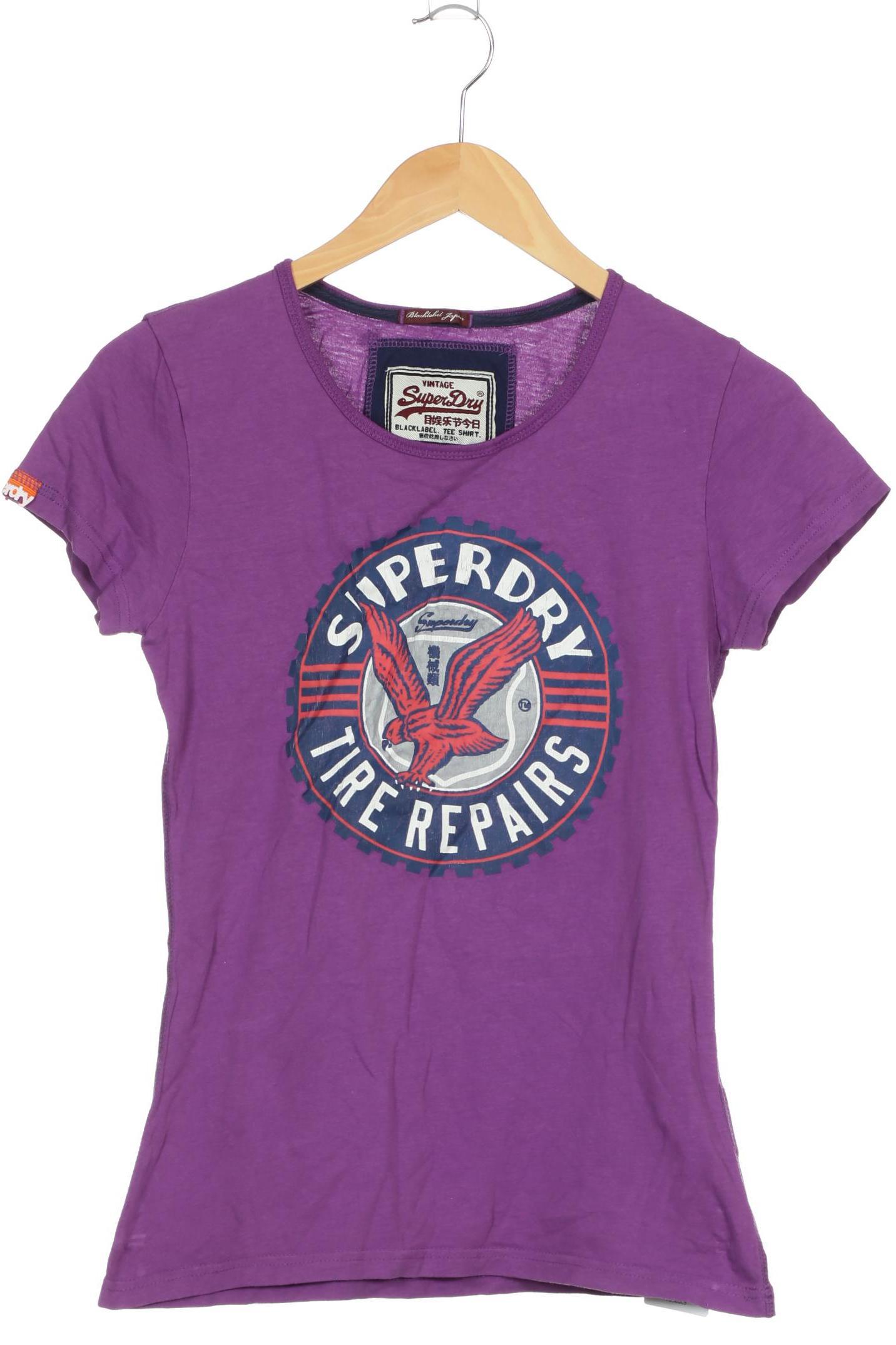 

Superdry Damen T-Shirt, lila, Gr.