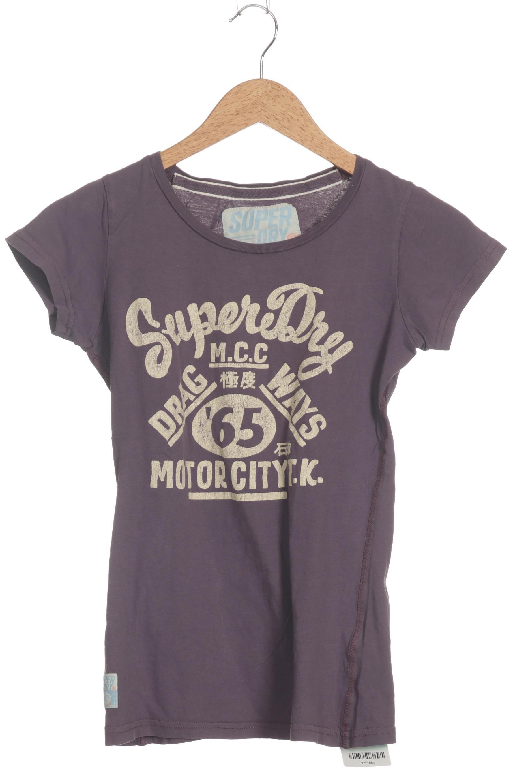 

Superdry Damen T-Shirt, lila, Gr.