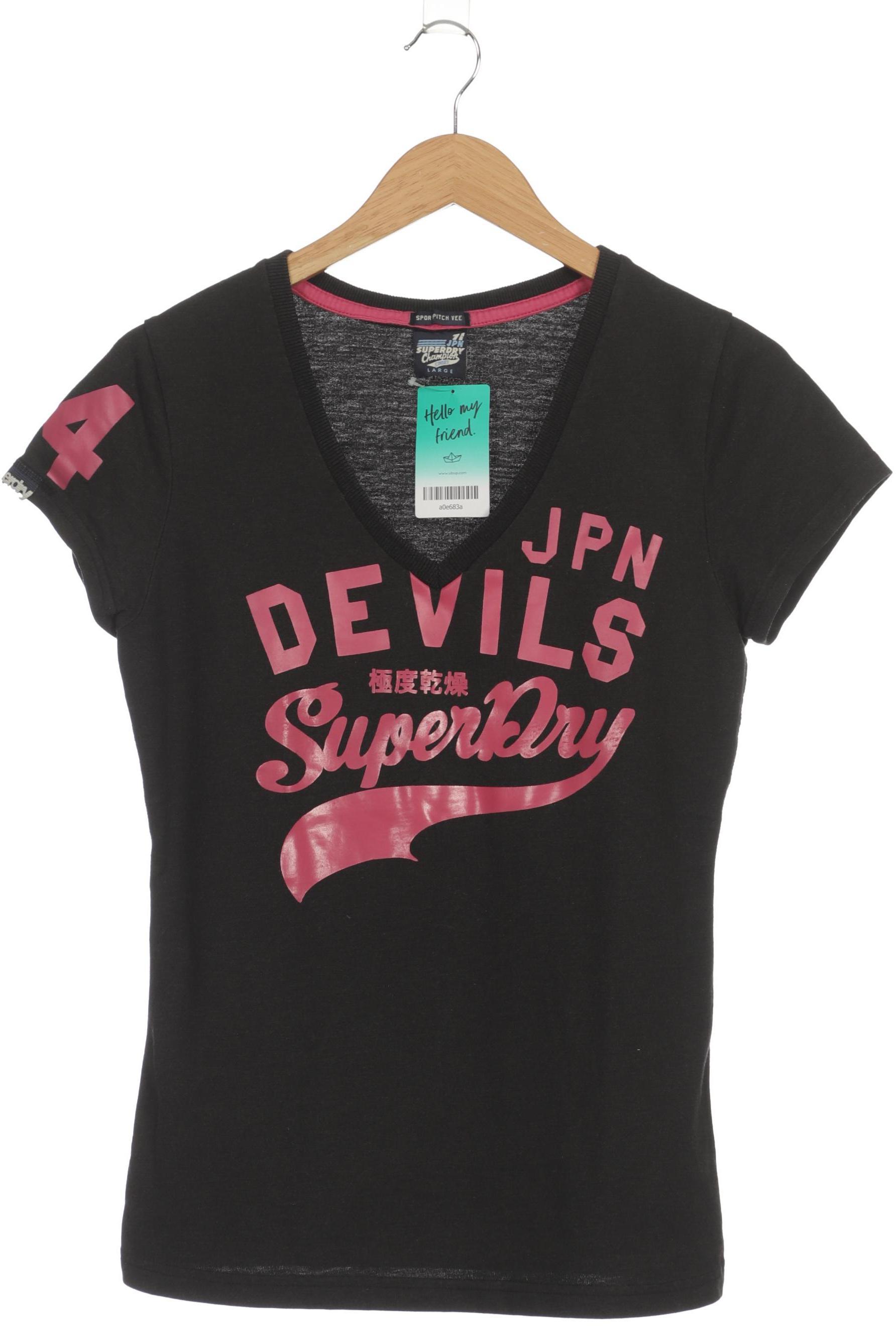 

Superdry Damen T-Shirt, schwarz, Gr.