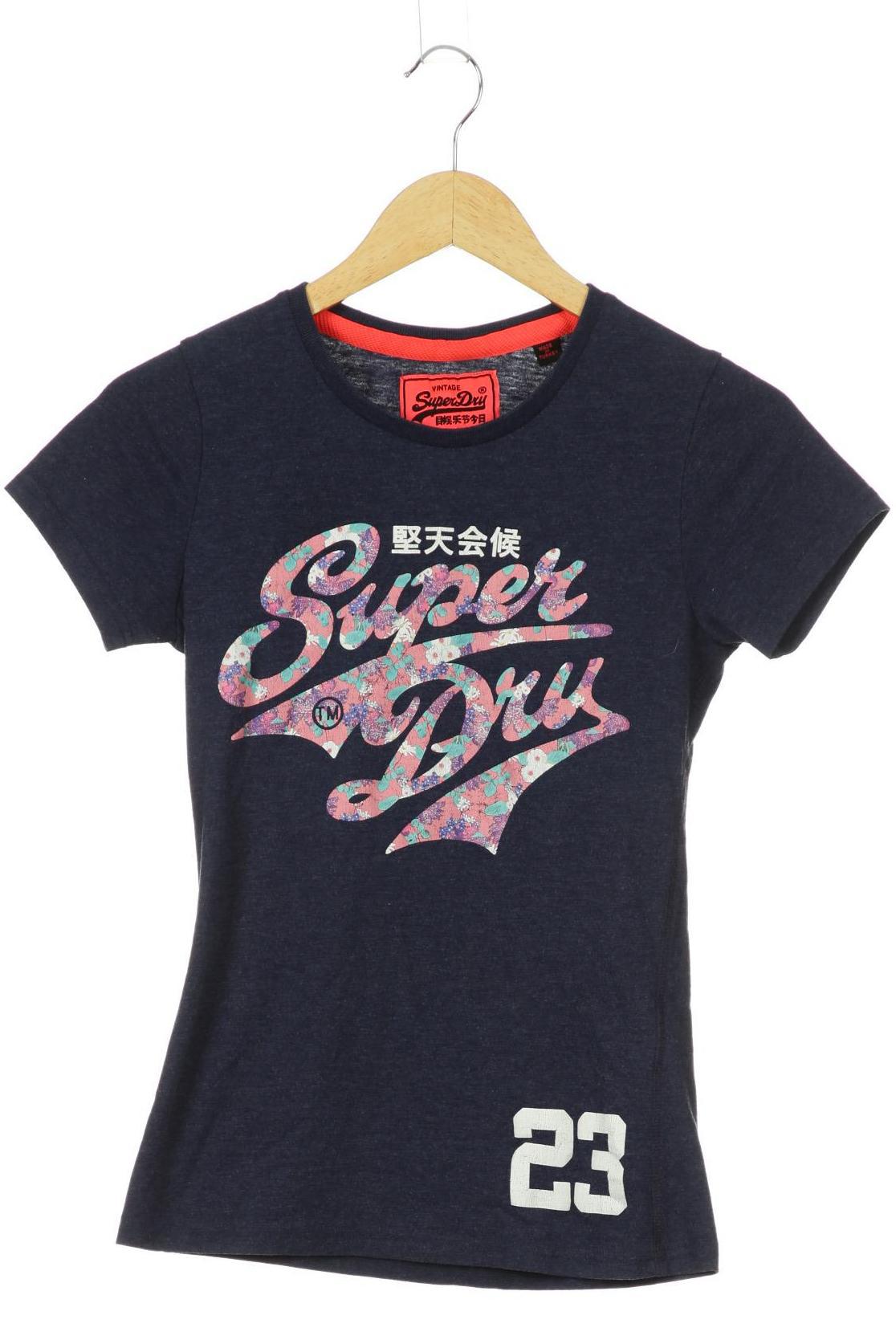 

Superdry Damen T-Shirt, blau, Gr.