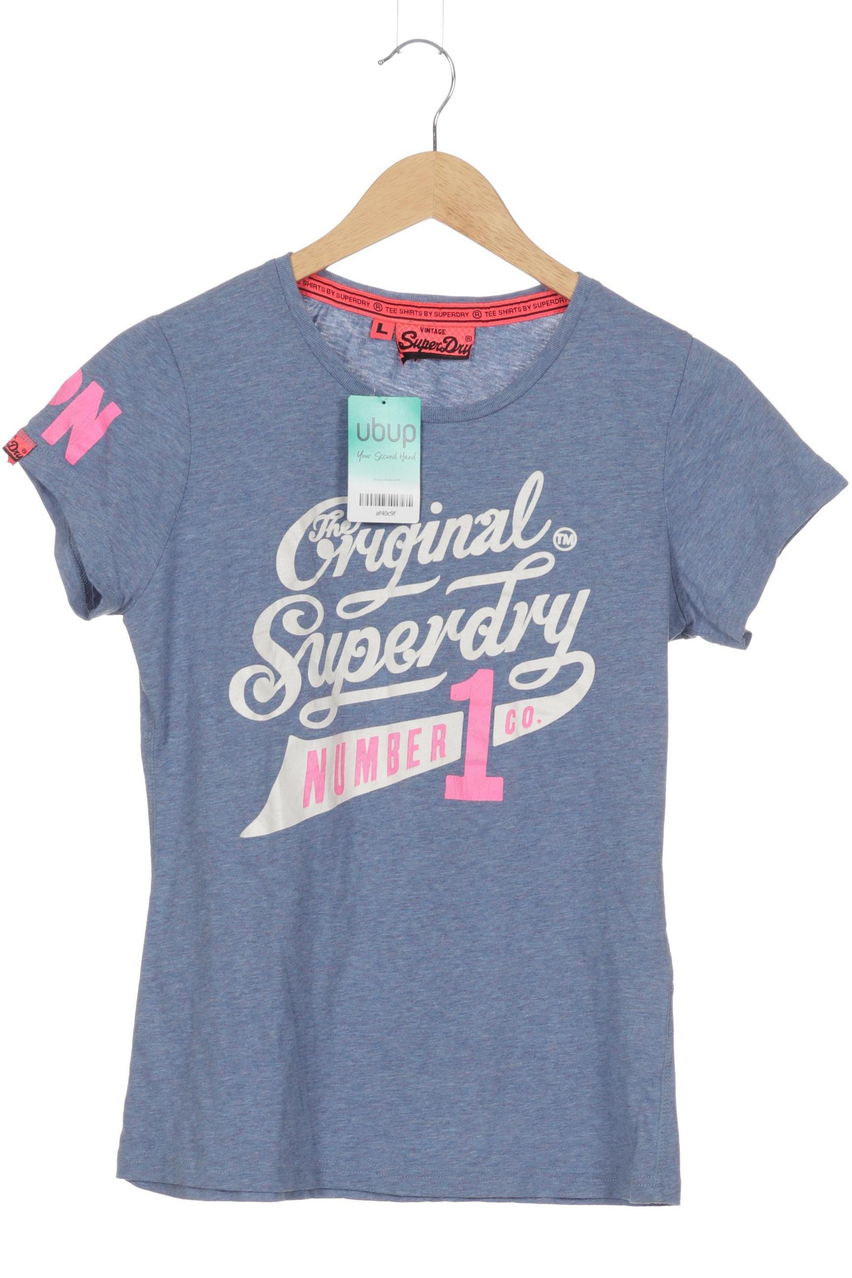 

Superdry Damen T-Shirt, blau, Gr.