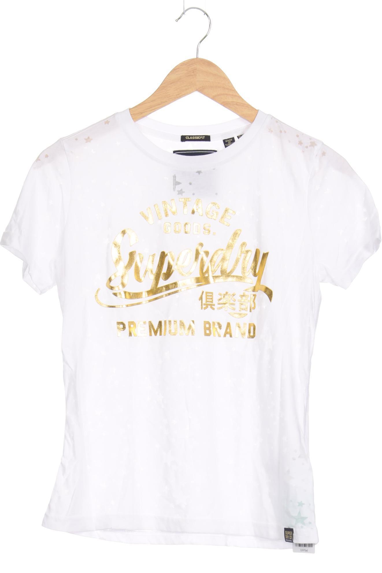 

Superdry Damen T-Shirt, weiß, Gr. 38