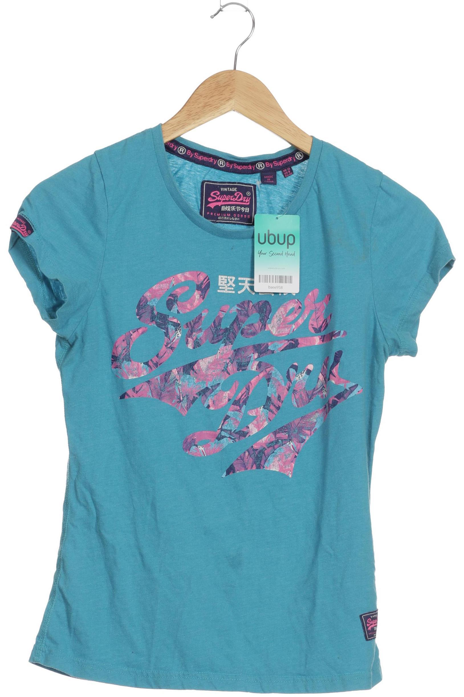 

Superdry Damen T-Shirt, blau, Gr. 12