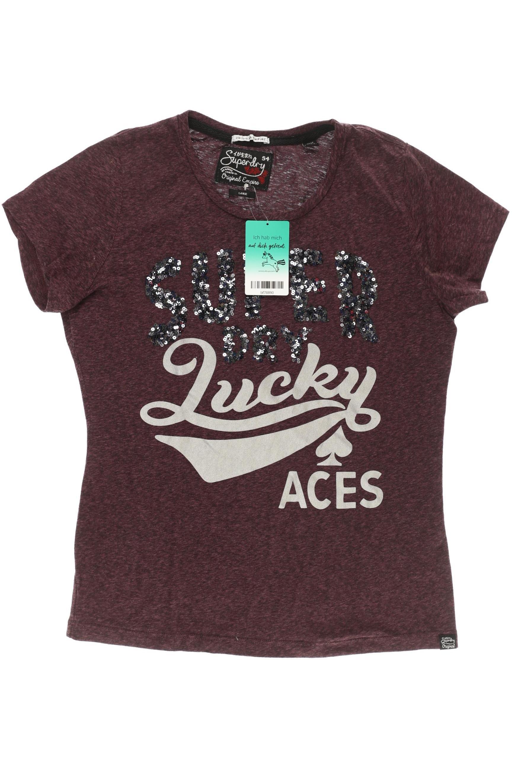 

Superdry Damen T-Shirt, lila, Gr.