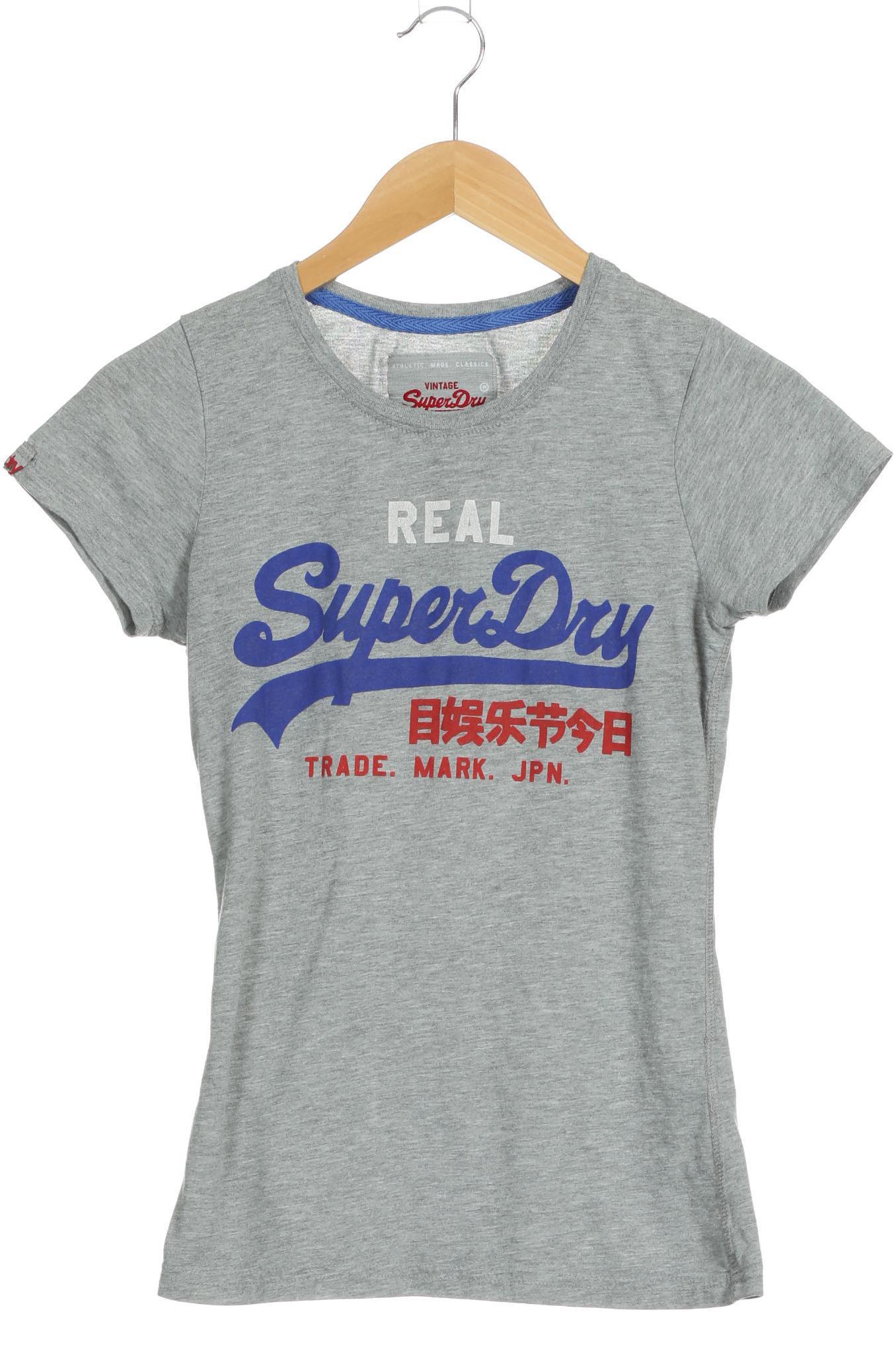 

Superdry Damen T-Shirt, grau, Gr.