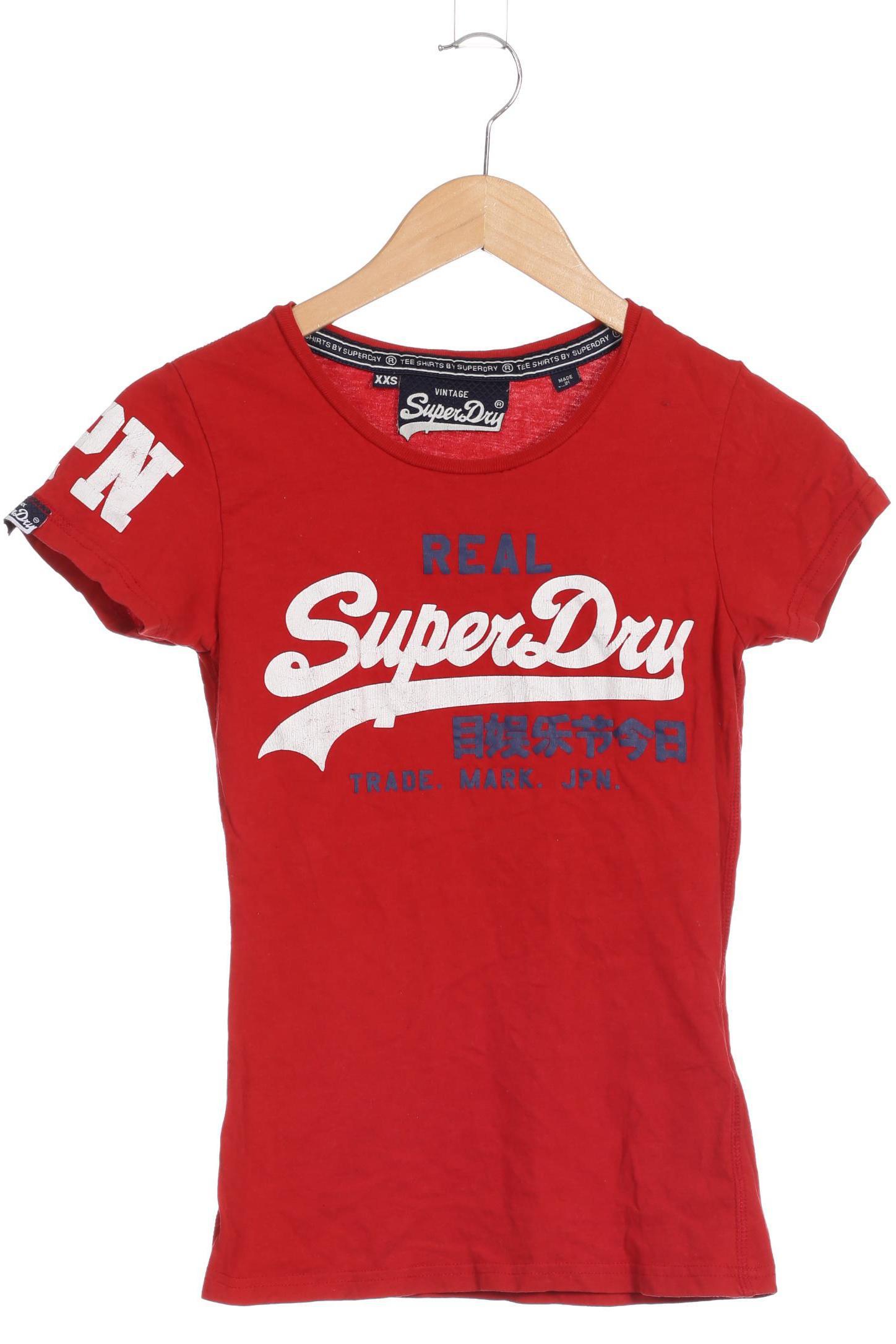 

Superdry Damen T-Shirt, rot, Gr.