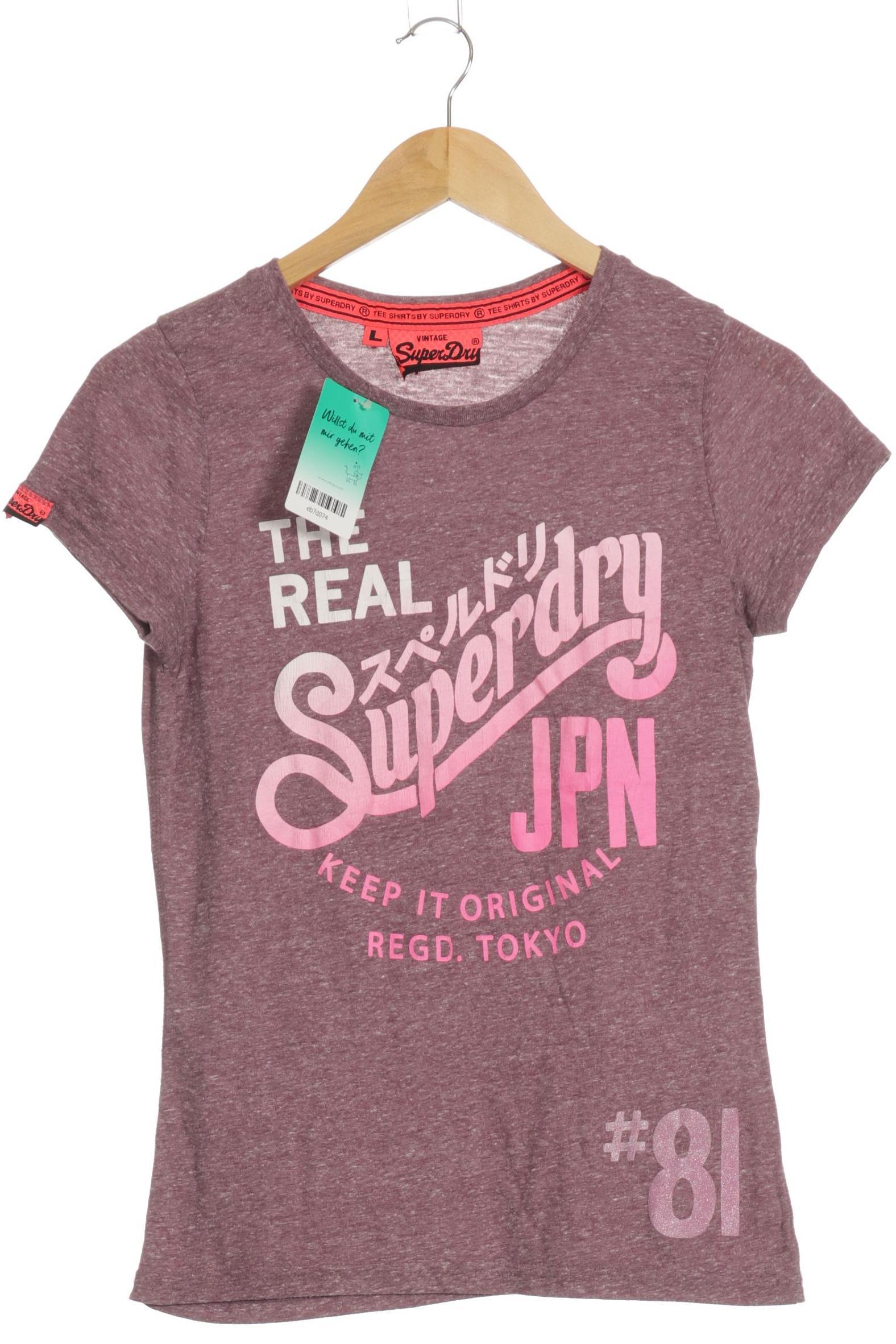 

Superdry Damen T-Shirt, lila, Gr.