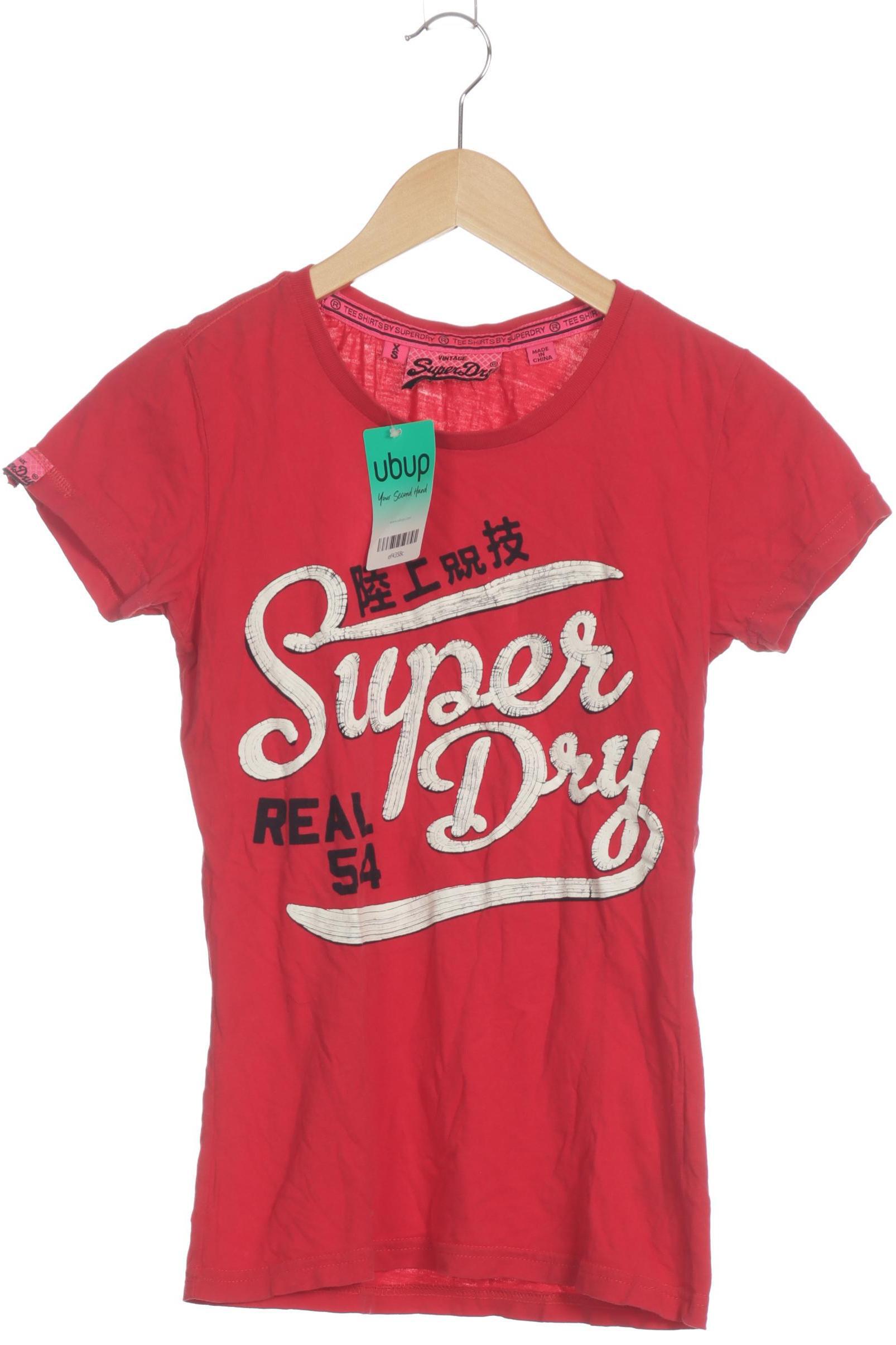 

Superdry Damen T-Shirt, rot, Gr.