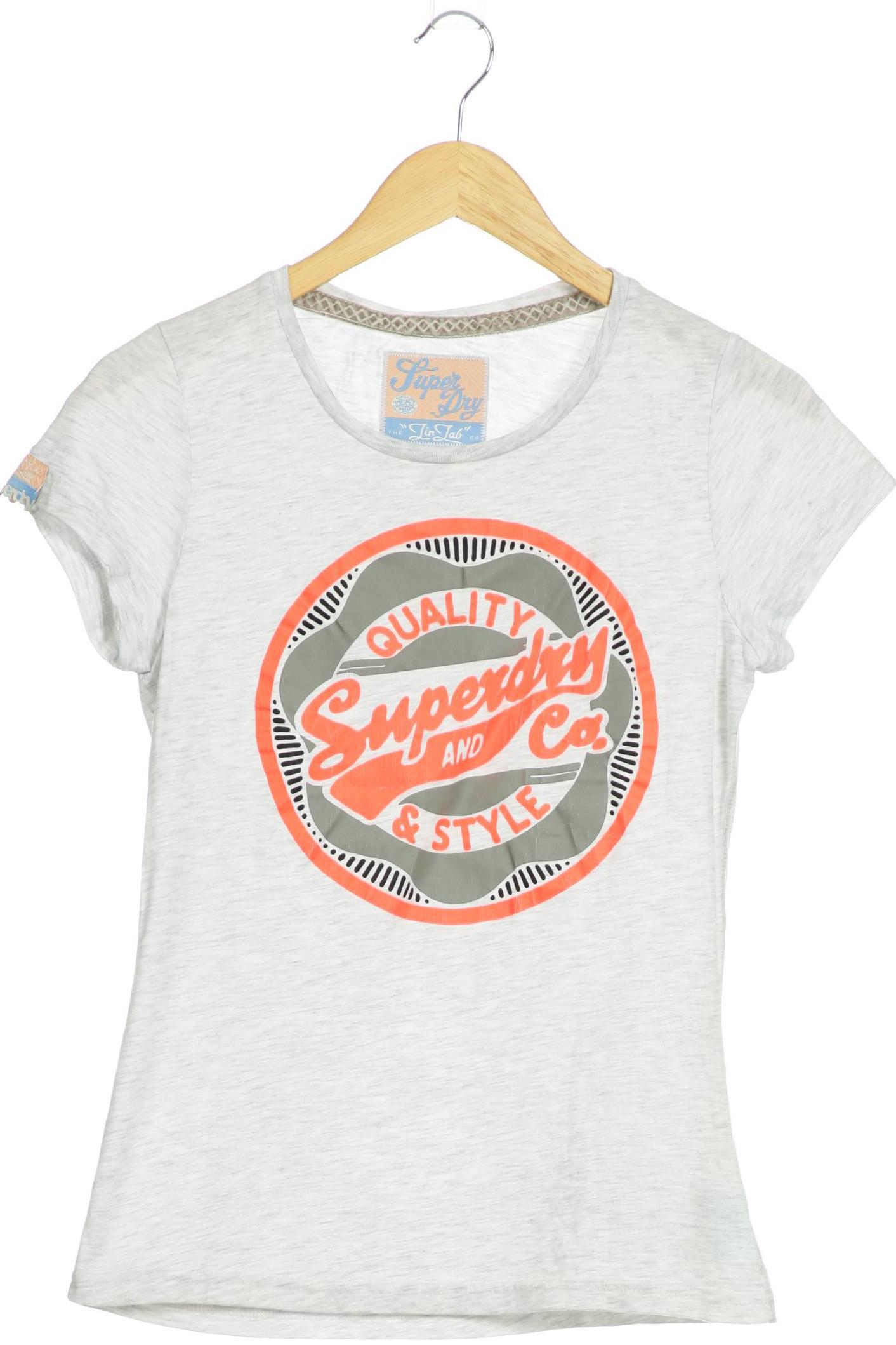 

Superdry Damen T-Shirt, grau, Gr.