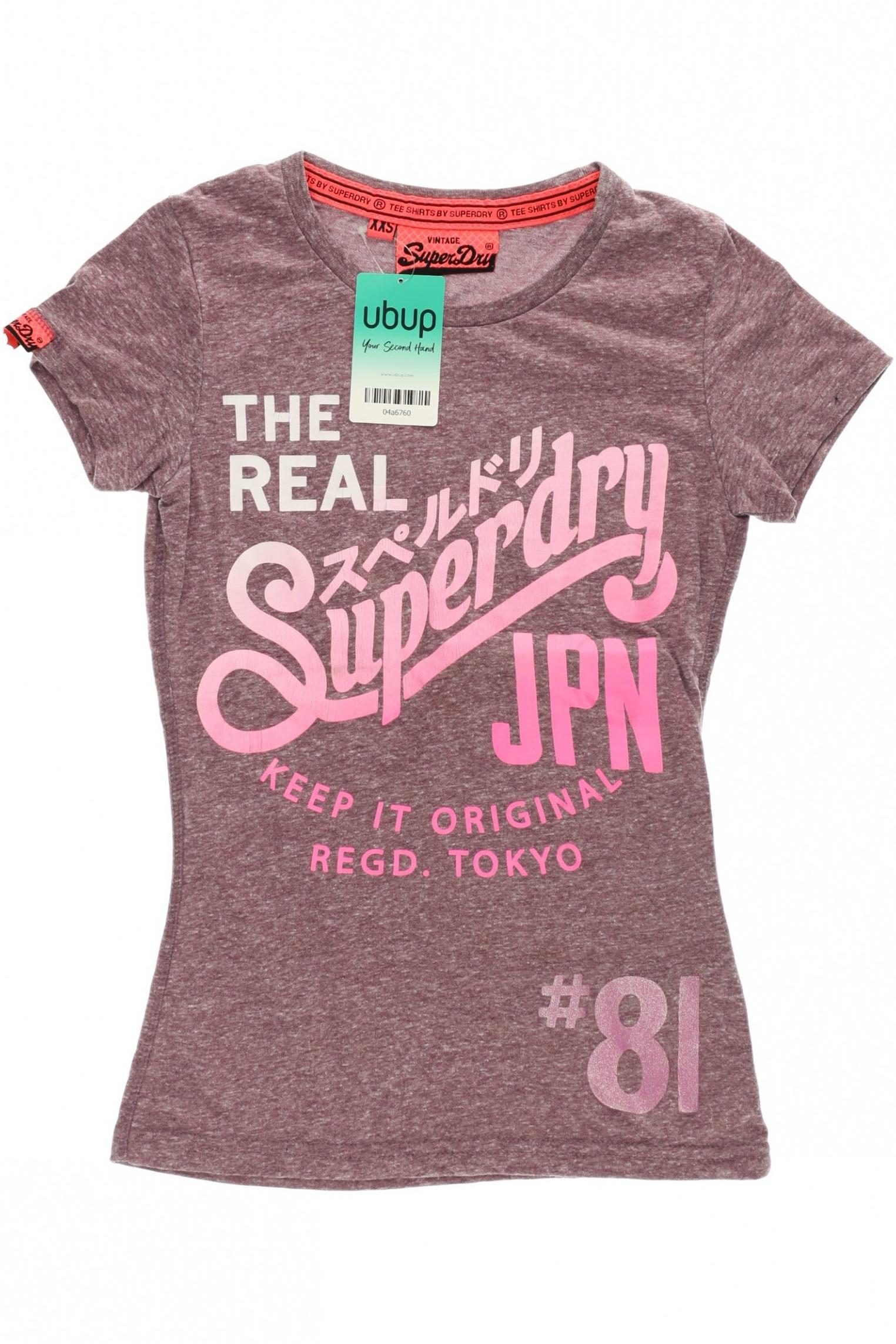 

Superdry Damen T-Shirt, lila, Gr.