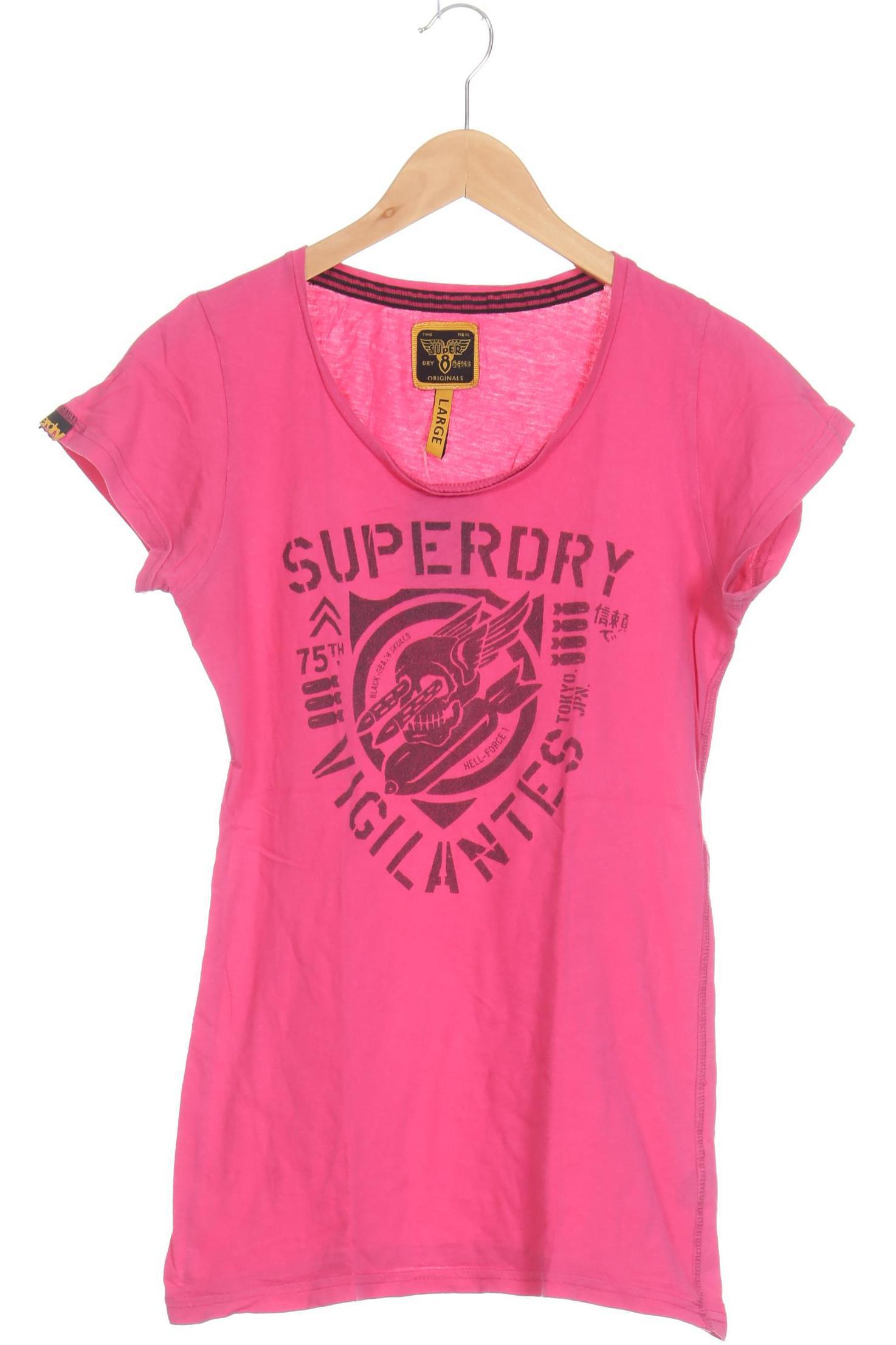 

Superdry Damen T-Shirt, pink, Gr.