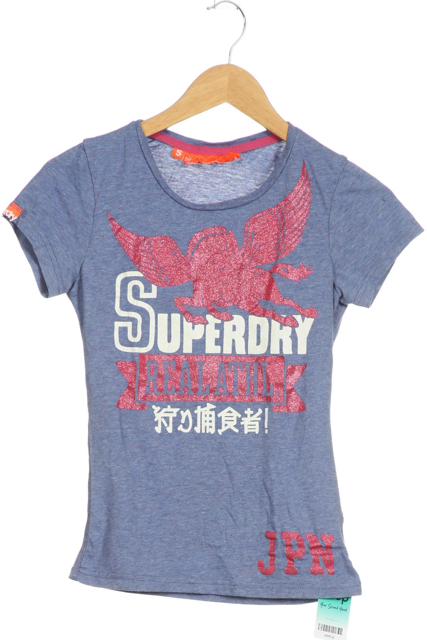 

Superdry Damen T-Shirt, blau, Gr. 36