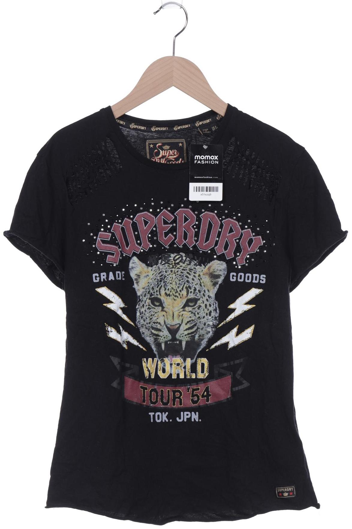 

Superdry Damen T-Shirt, schwarz, Gr. 34