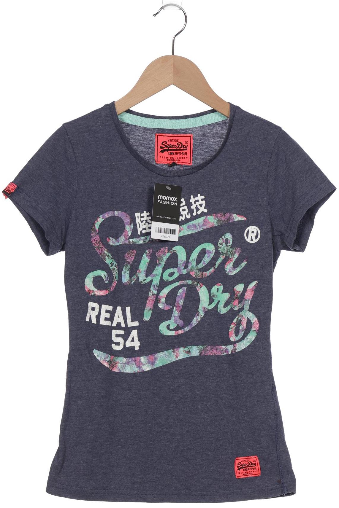 

Superdry Damen T-Shirt, blau, Gr. 36