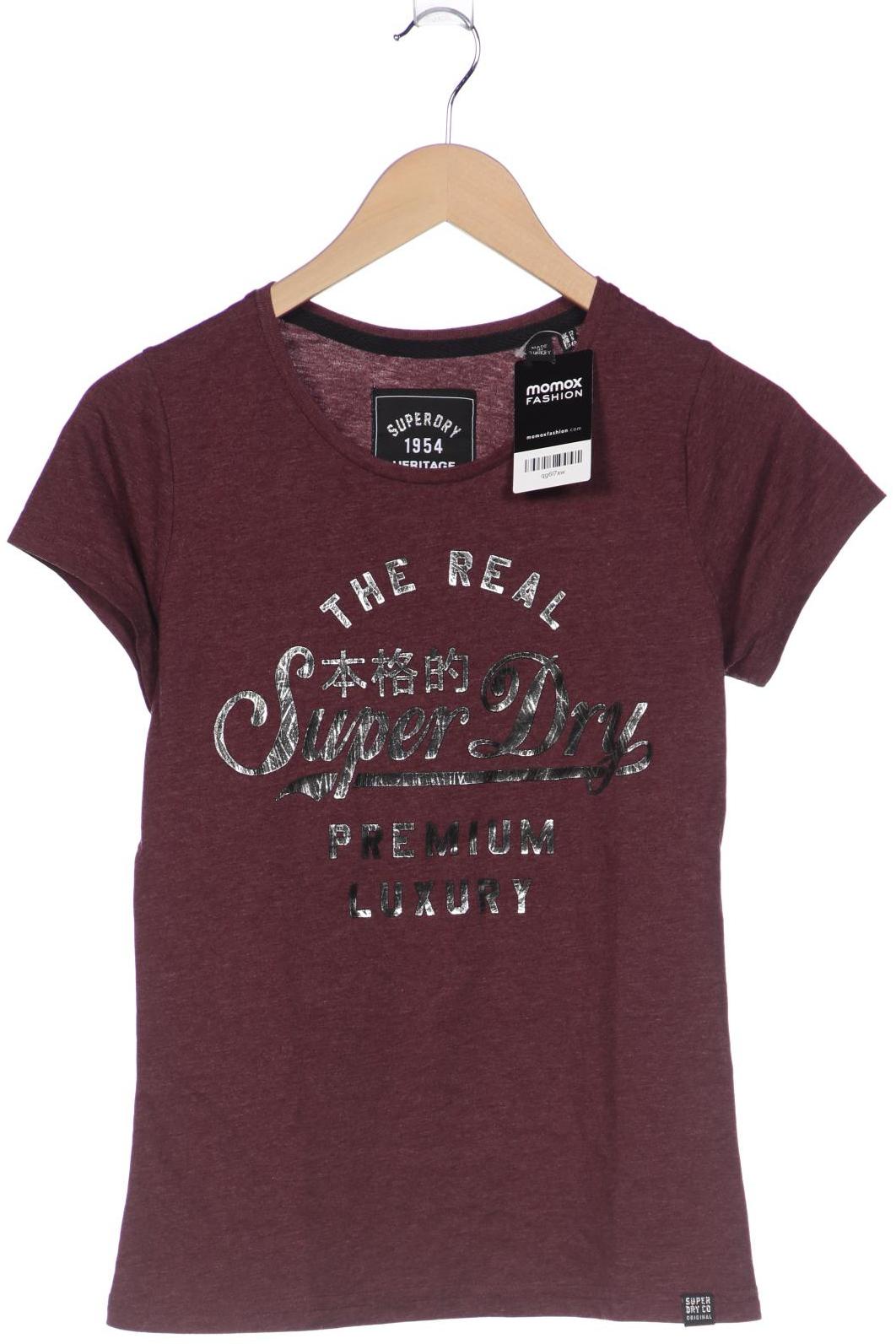 

Superdry Damen T-Shirt, bordeaux, Gr. 40