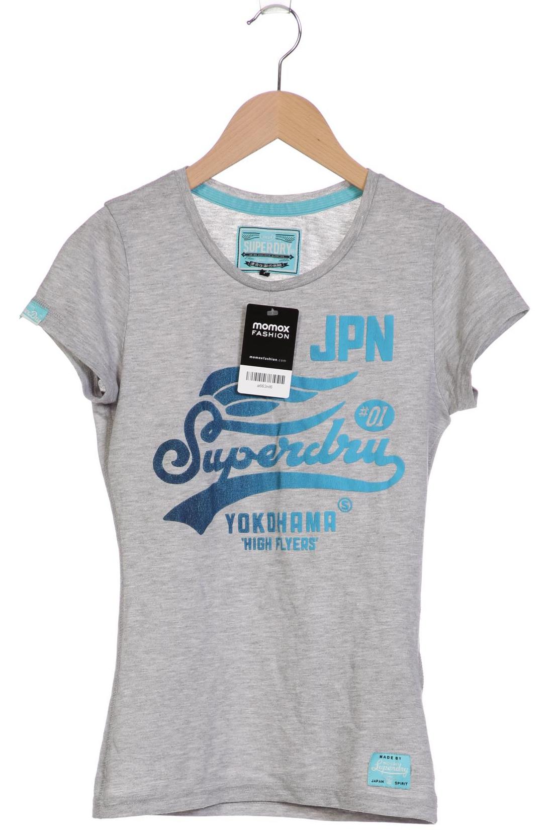 

Superdry Damen T-Shirt, grau, Gr. 34