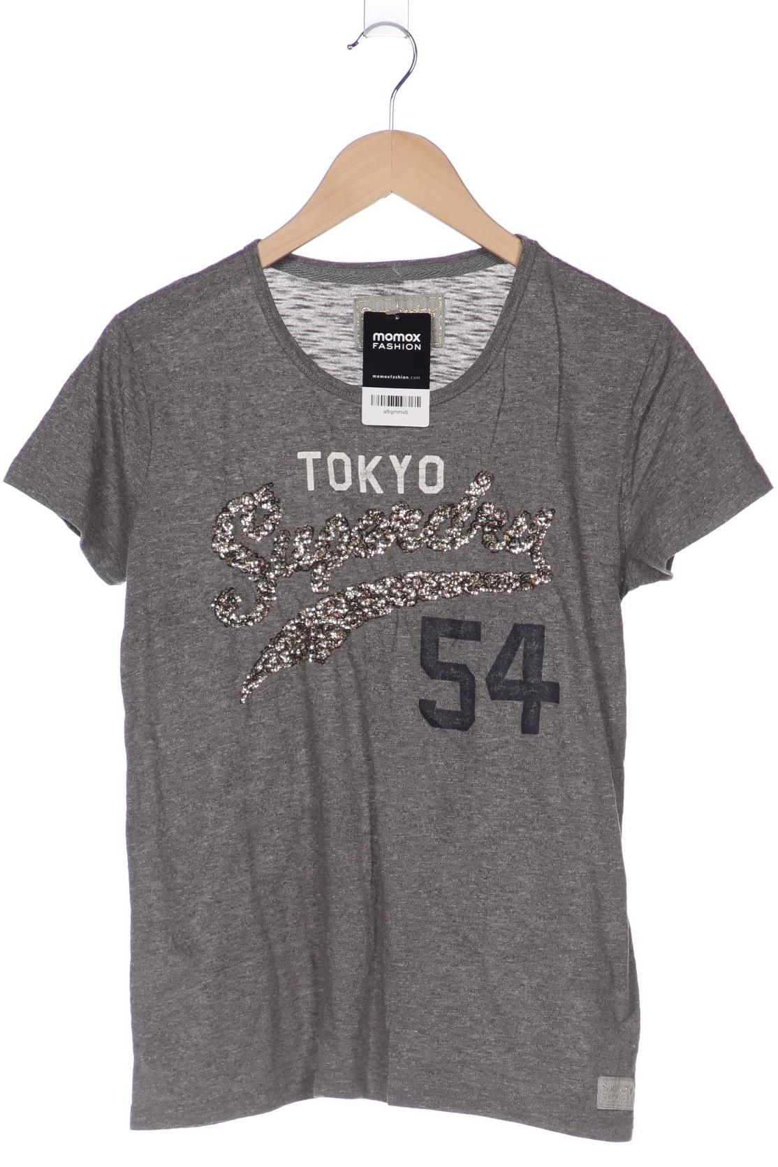 

Superdry Damen T-Shirt, grau, Gr. 34