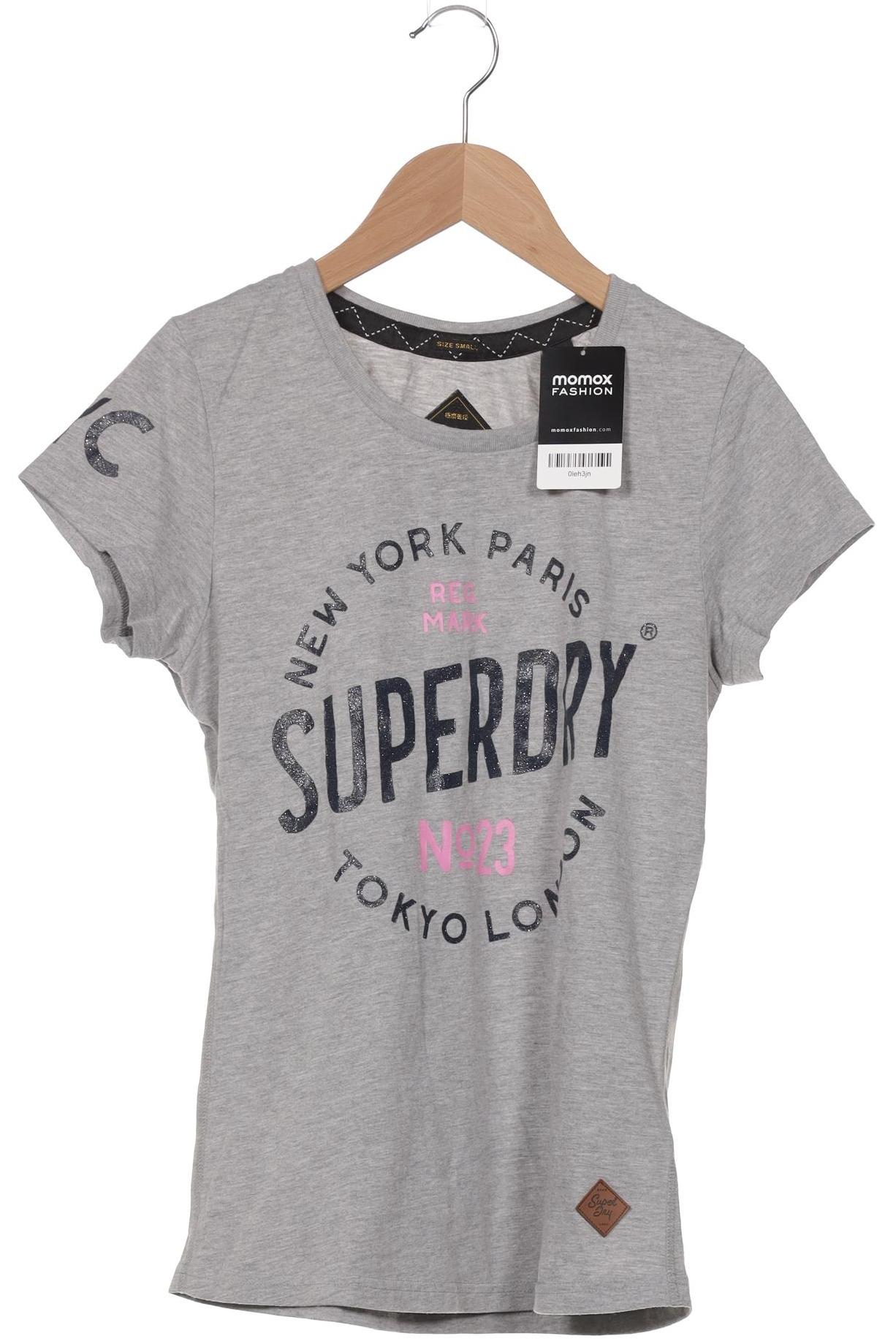 

Superdry Damen T-Shirt, grau, Gr. 36