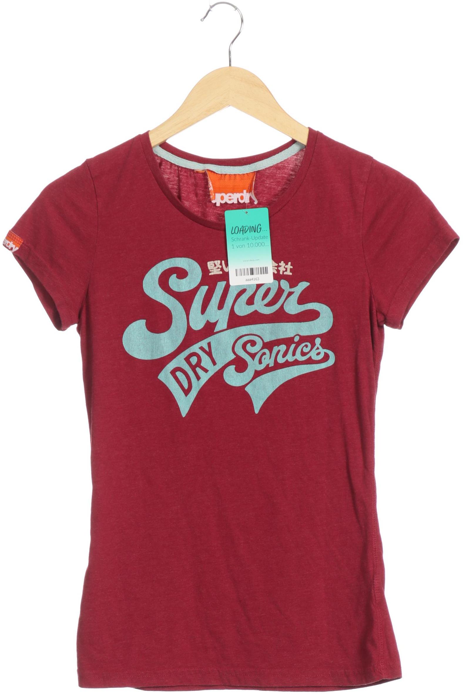 

Superdry Damen T-Shirt, rot, Gr. 34