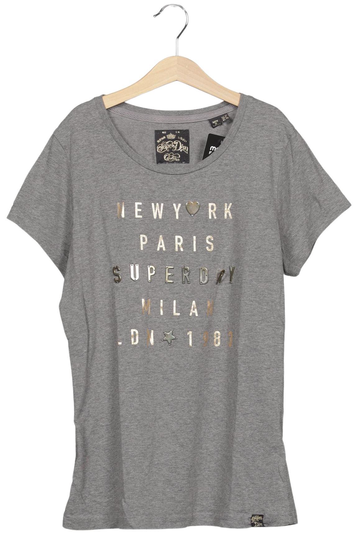 

Superdry Damen T-Shirt, grau, Gr. 40