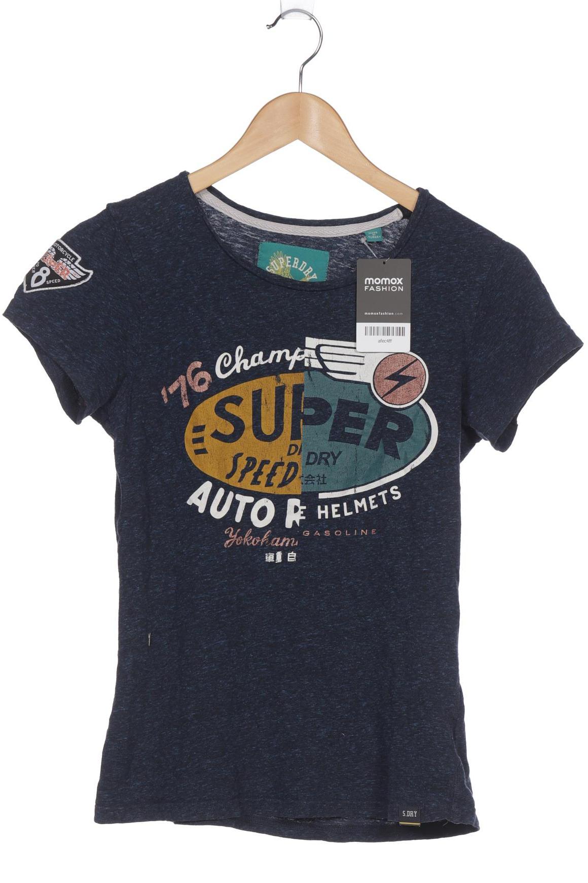 

Superdry Damen T-Shirt, blau, Gr. 38