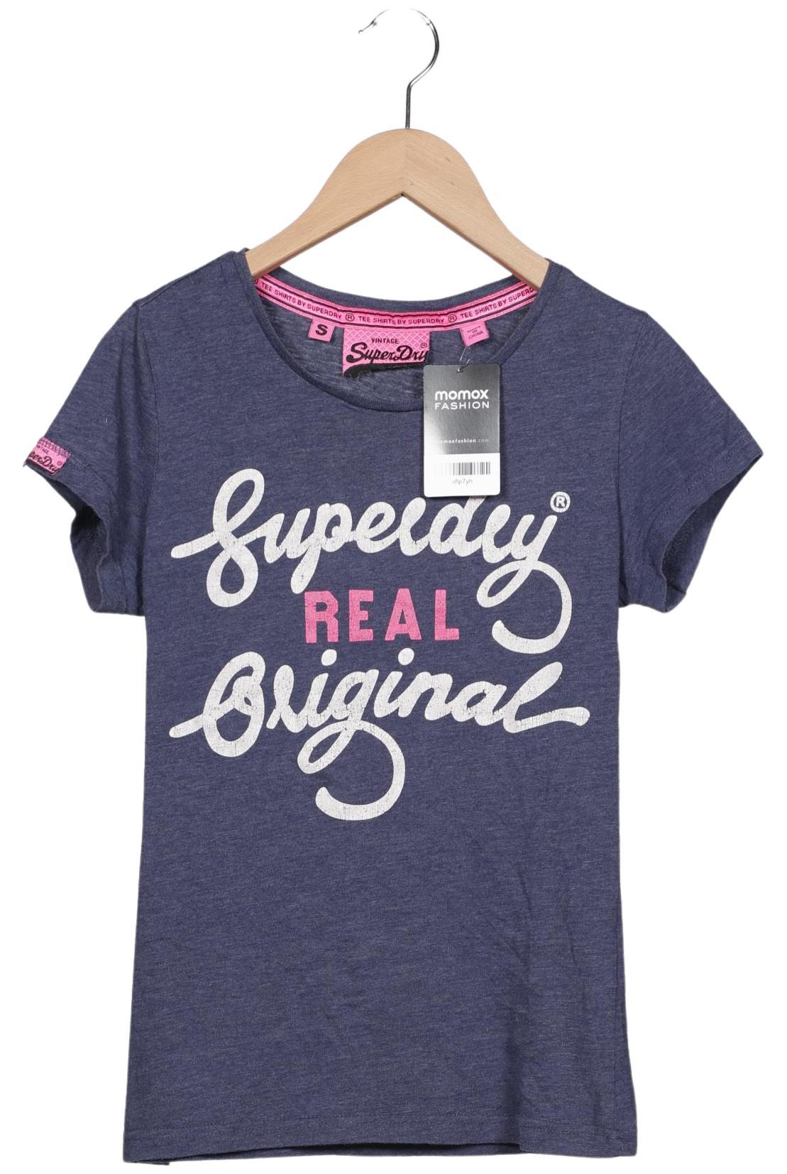 

Superdry Damen T-Shirt, marineblau, Gr. 36