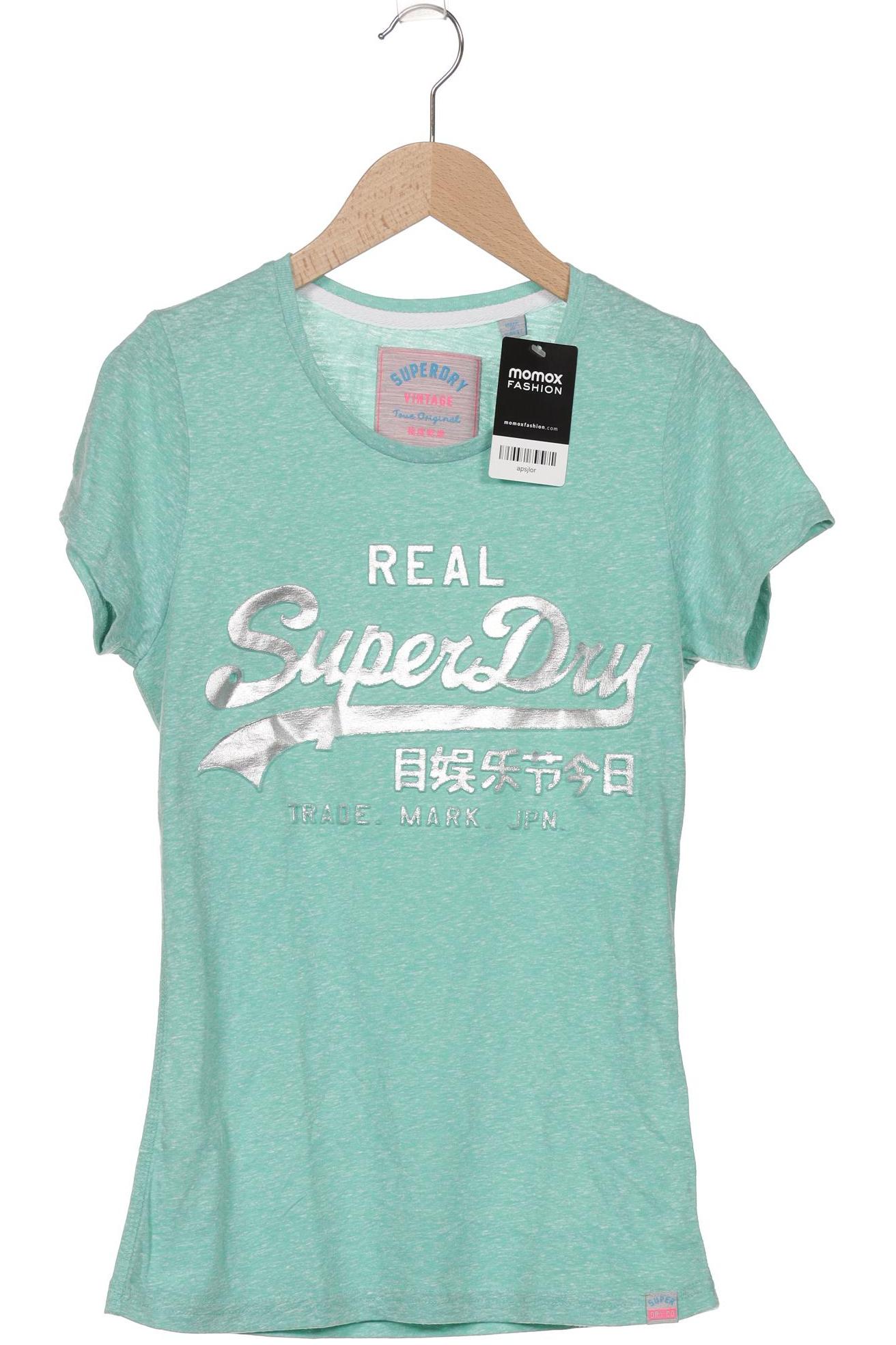 

Superdry Damen T-Shirt, grün, Gr. 36
