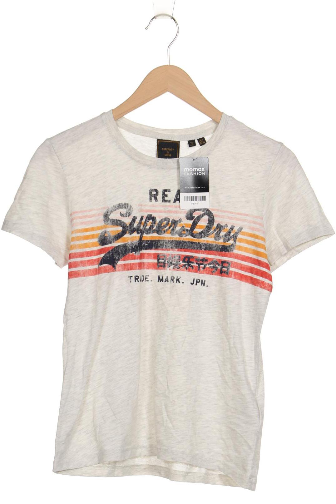 

Superdry Damen T-Shirt, cremeweiß, Gr. 36