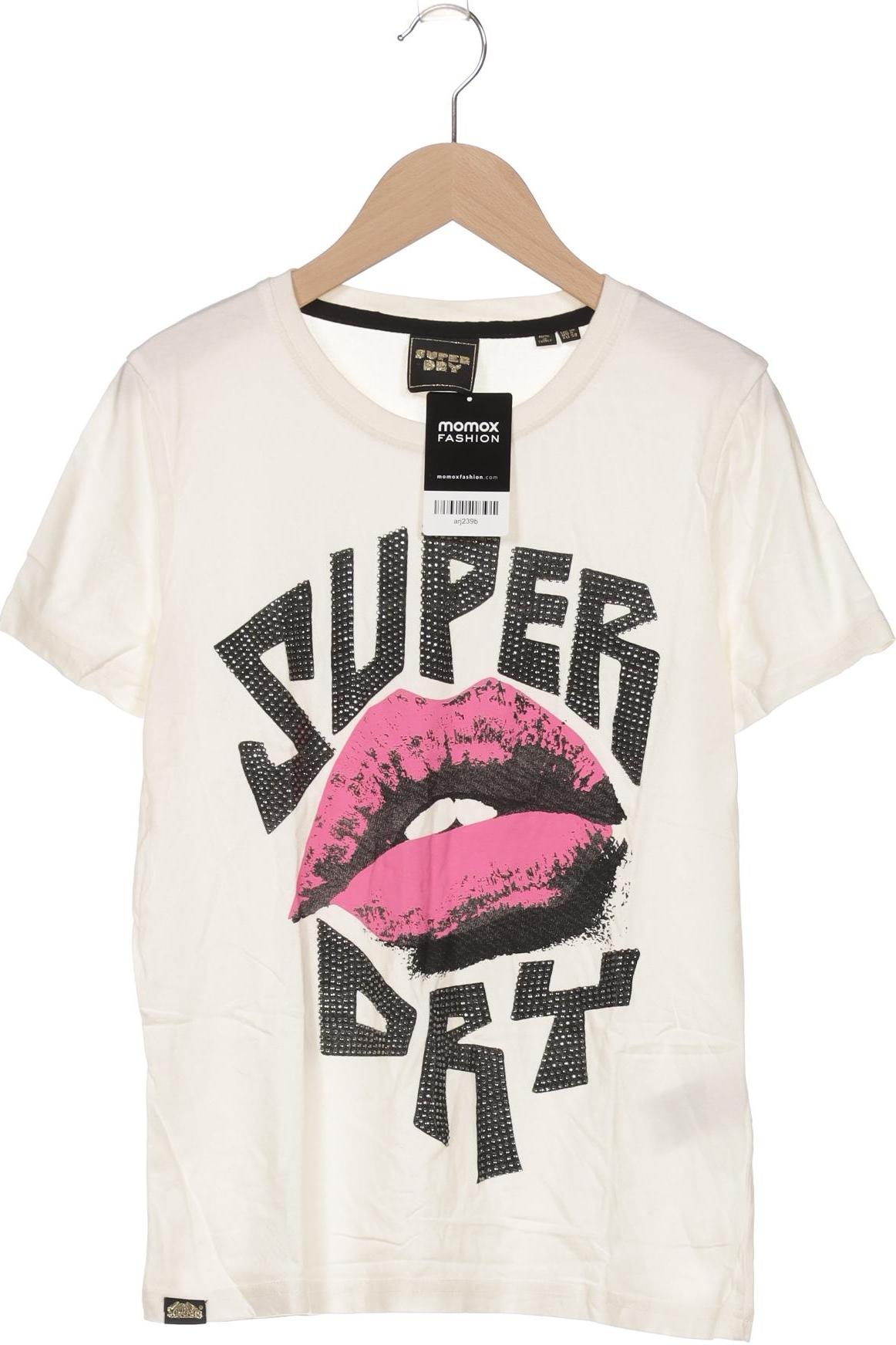 

Superdry Damen T-Shirt, cremeweiß, Gr. 38