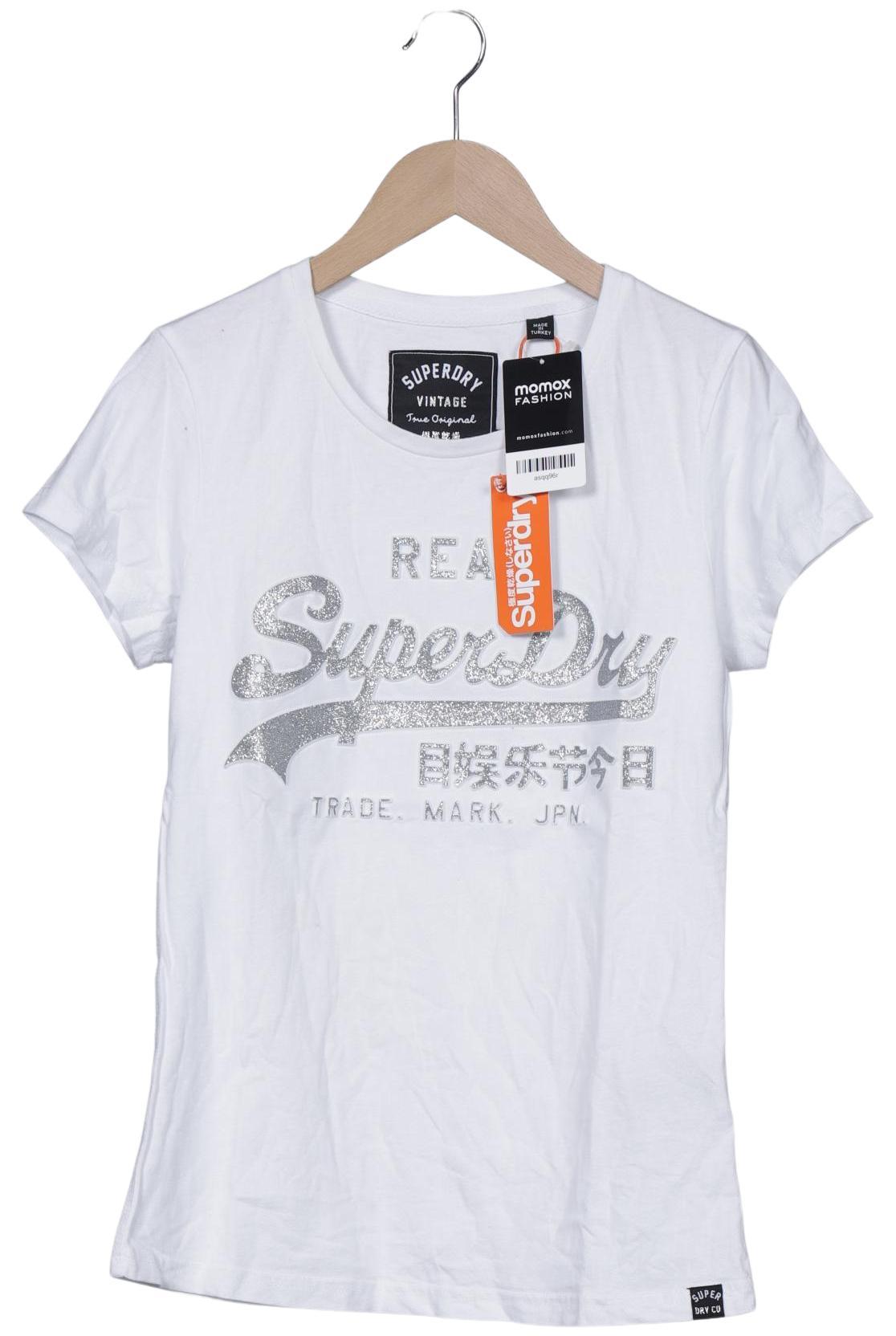 

Superdry Damen T-Shirt, weiß, Gr. 38