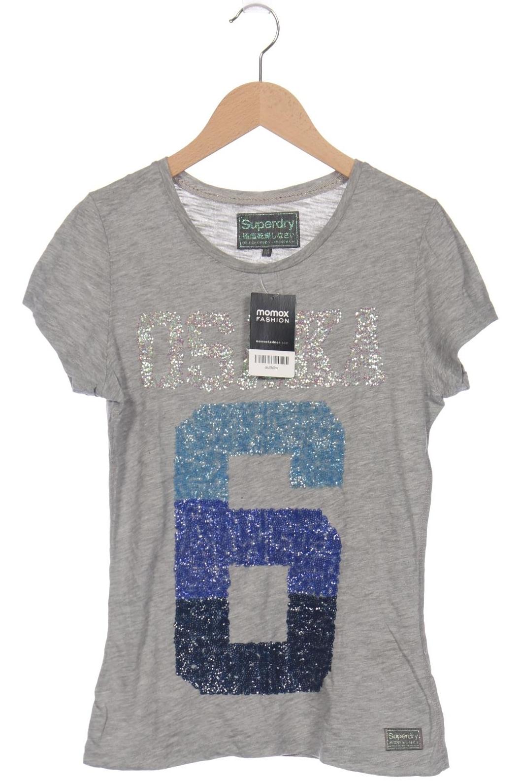 

Superdry Damen T-Shirt, grau, Gr. 38