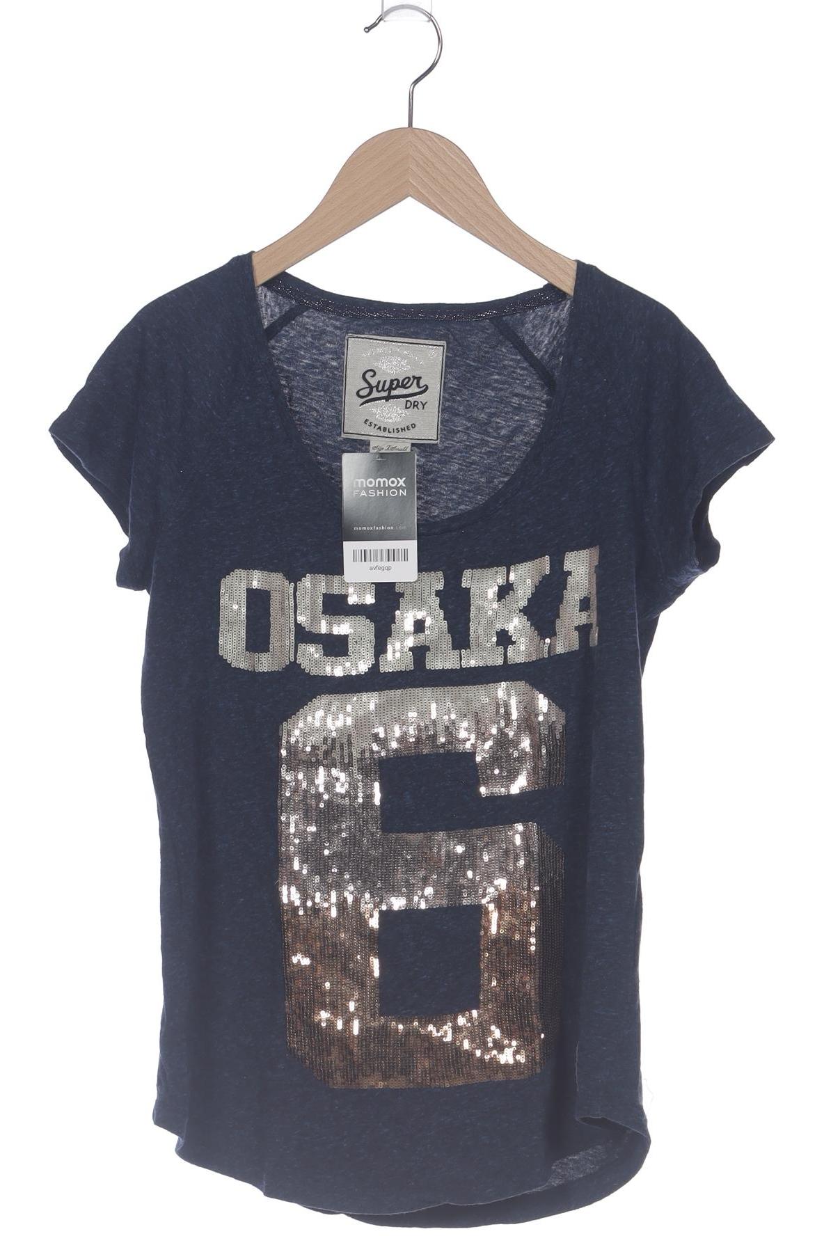 

Superdry Damen T-Shirt, marineblau, Gr. 34