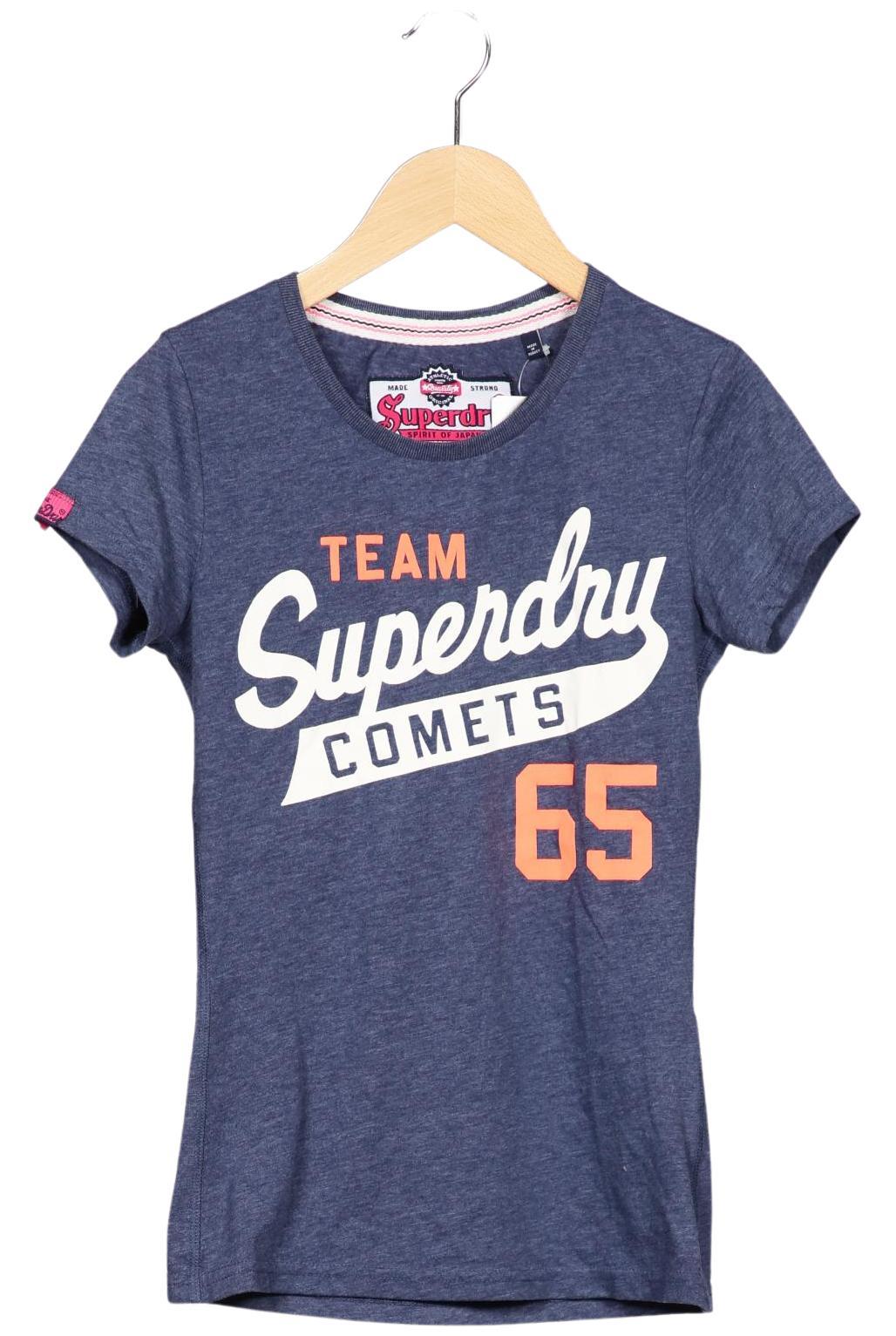 

Superdry Damen T-Shirt, marineblau, Gr. 34