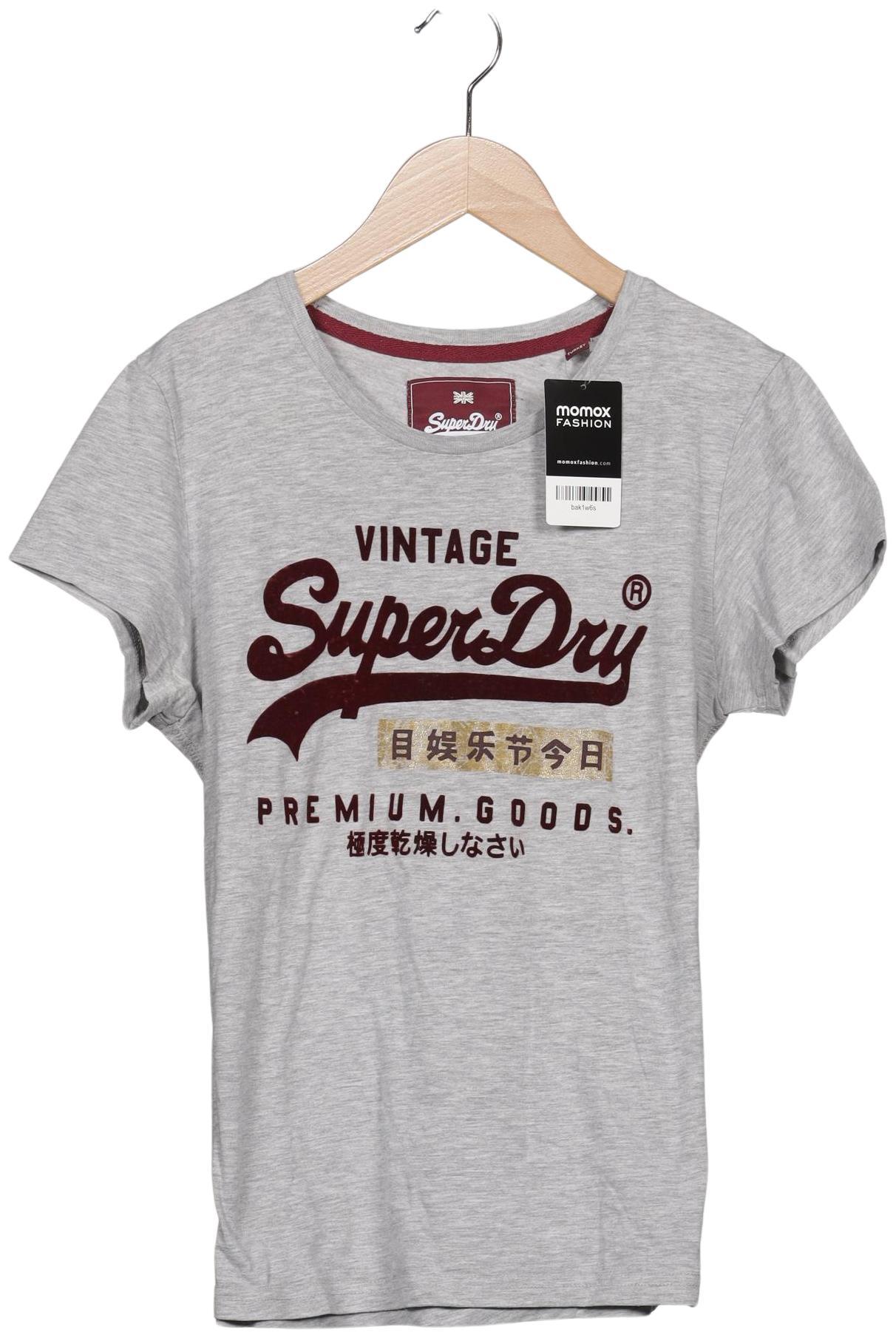

Superdry Damen T-Shirt, grau, Gr. 42