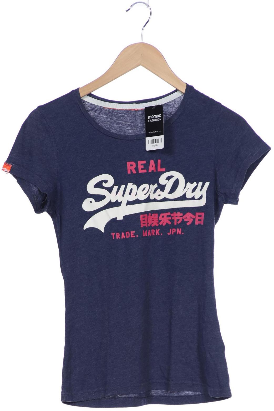 

Superdry Damen T-Shirt, marineblau, Gr. 34