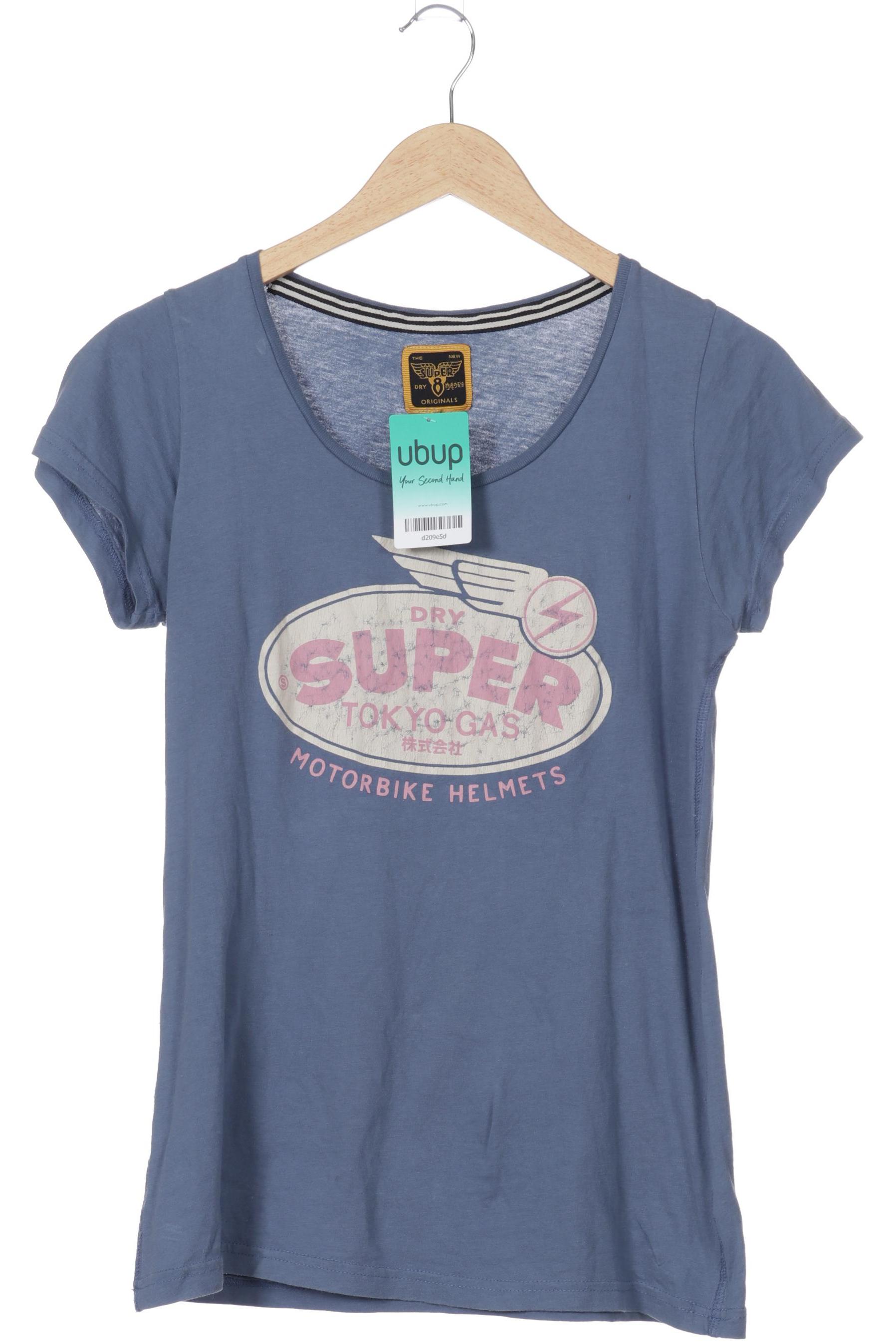 

Superdry Damen T-Shirt, blau, Gr. 34